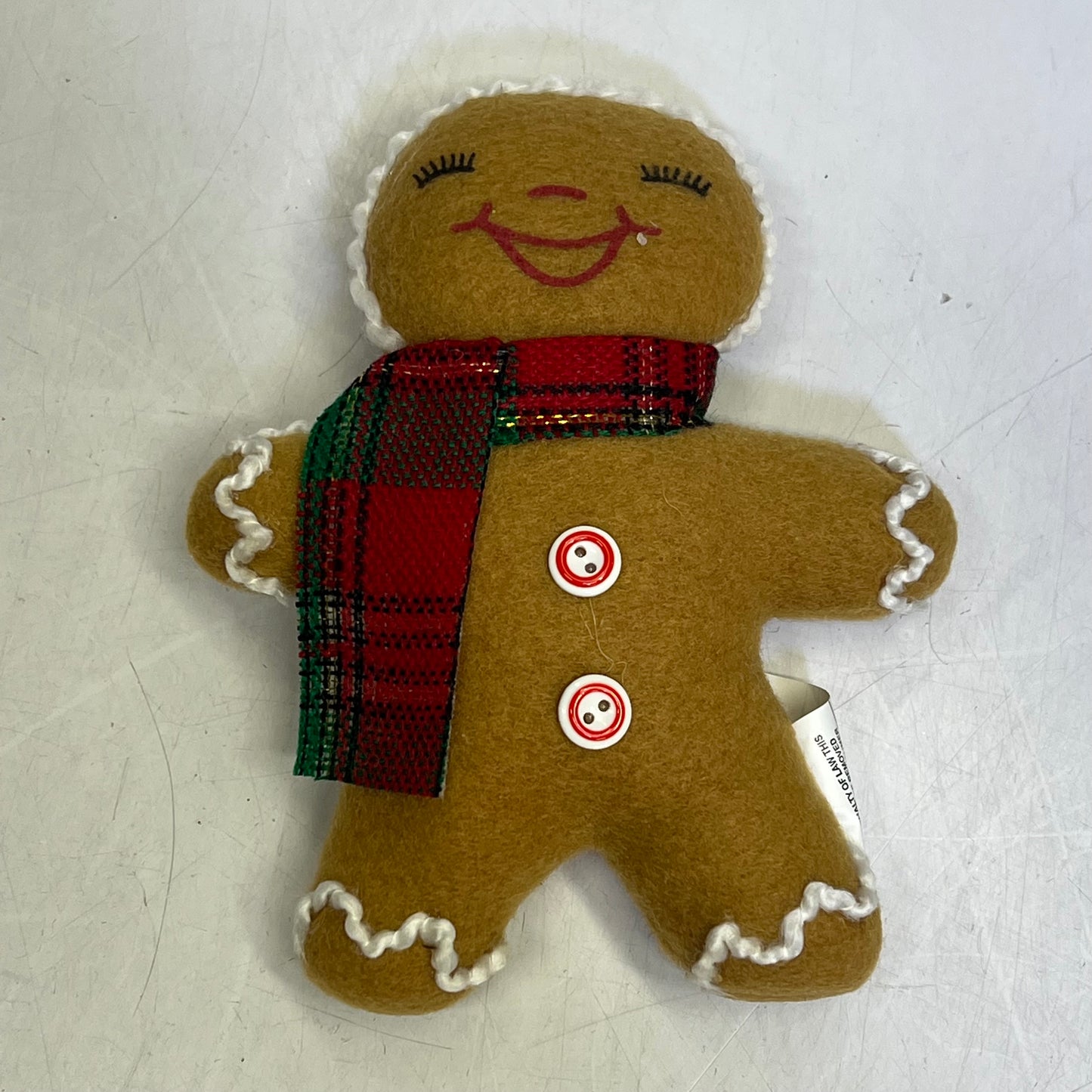 GERSON (4 PACK) Cheerful Gingerbread Girl W/ Bow Holiday Ornaments 6" 2741360