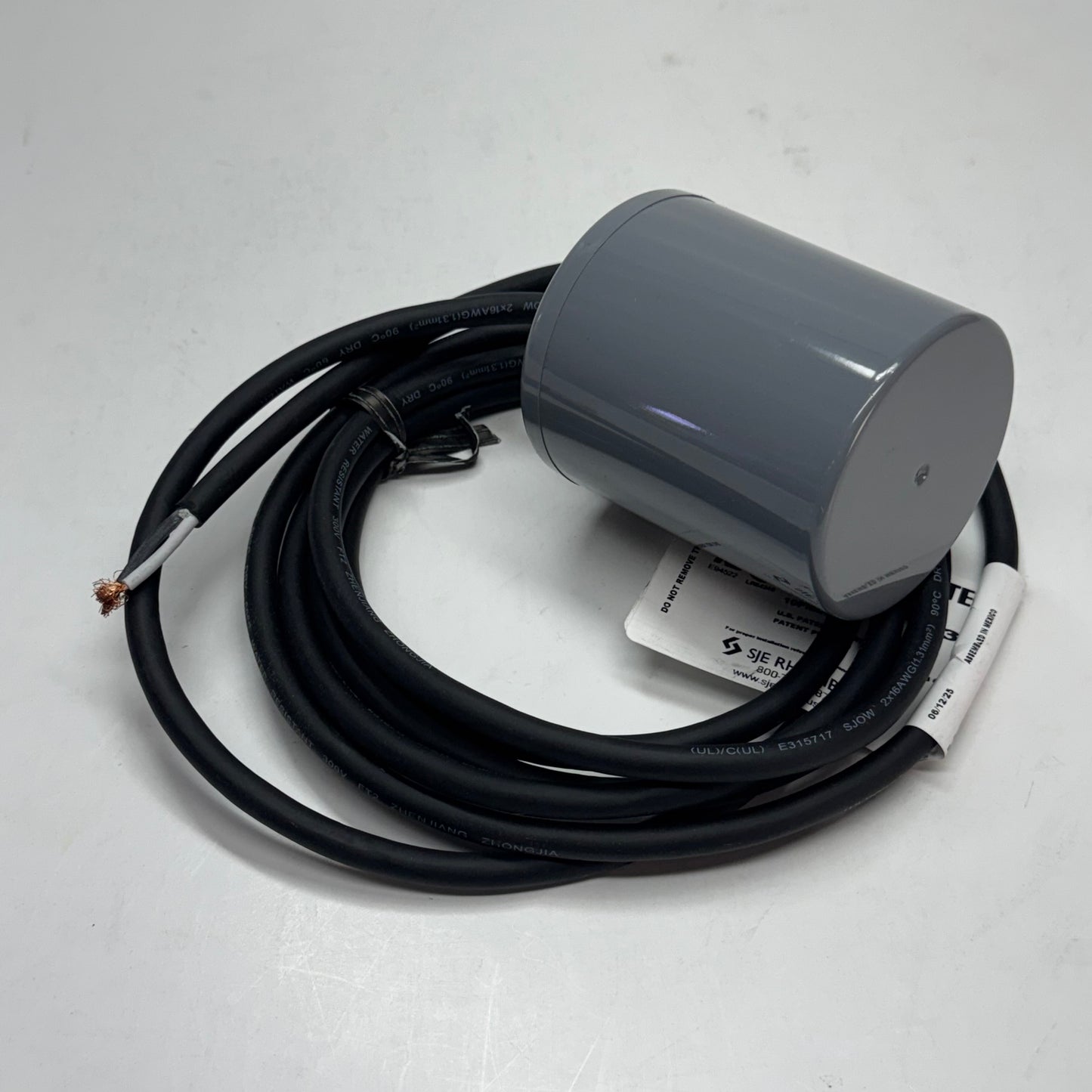 SJE SIGNALMASTER Narrow-Angle Float Switch, Normally Open (Pump-Down) Sz 10 ft. Grey 1012435