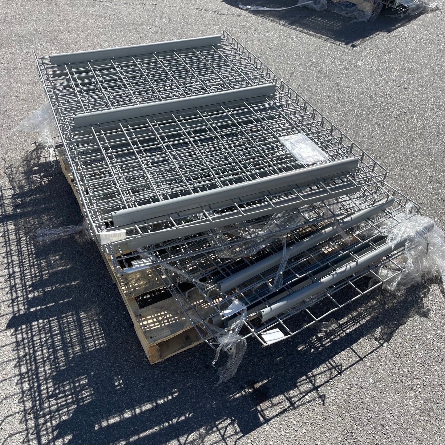 Z@ (12 PACK) NASHVILLE WIRE Pallet Rack Welded Wire Decking Light Grey D3652AA3B1 (New)