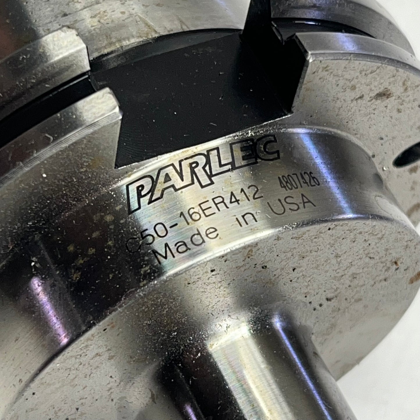 PARLEC Cat 50 ER-16 Collet Chuck W/ Nut  ~4.12" C50-16ERF412 (Used)