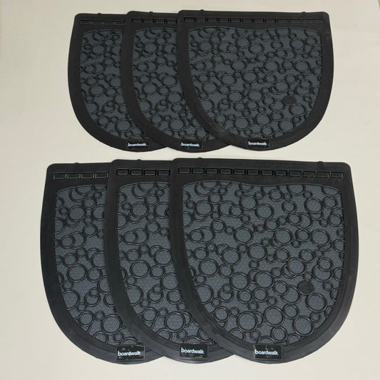 BOARDWALK (6 PACK)Urinal Mats 2.0 Include Month Markers for Replacing 17.5"x20"