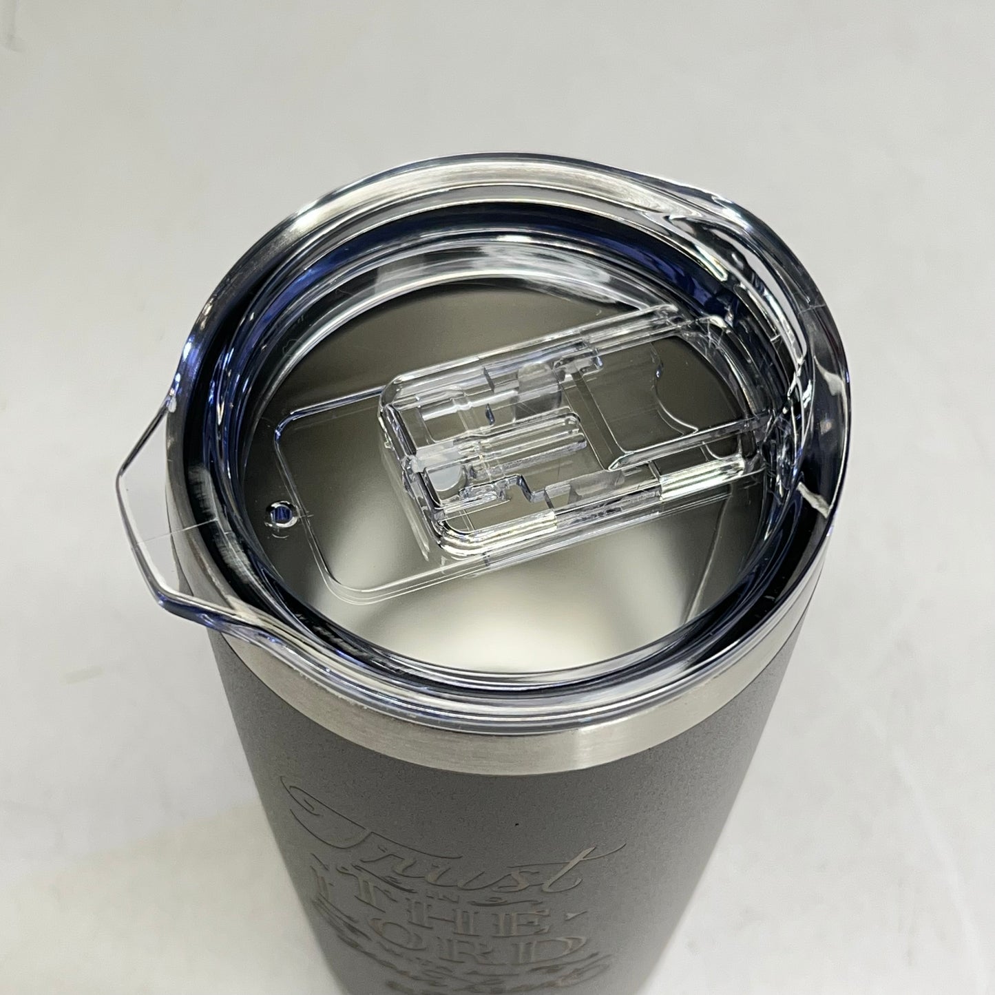 CHRISTIAN ART GIFTS Trust in the Lord Stainless Steel Mug 18 oz Taupe SMUG191