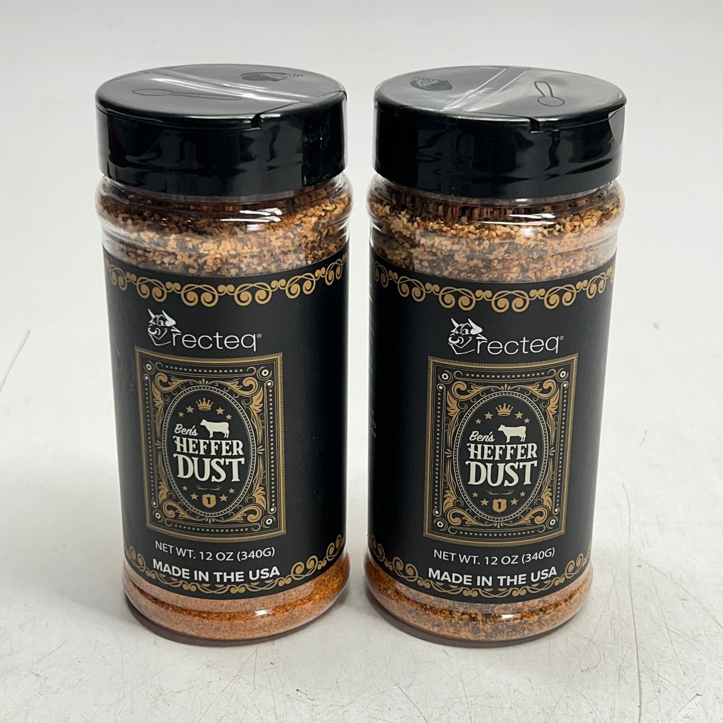 RECTEQ (2 PACK) Ben's Heffer Dust Rub Seasoning MADE IN USA Gluten Free BB 10/|27