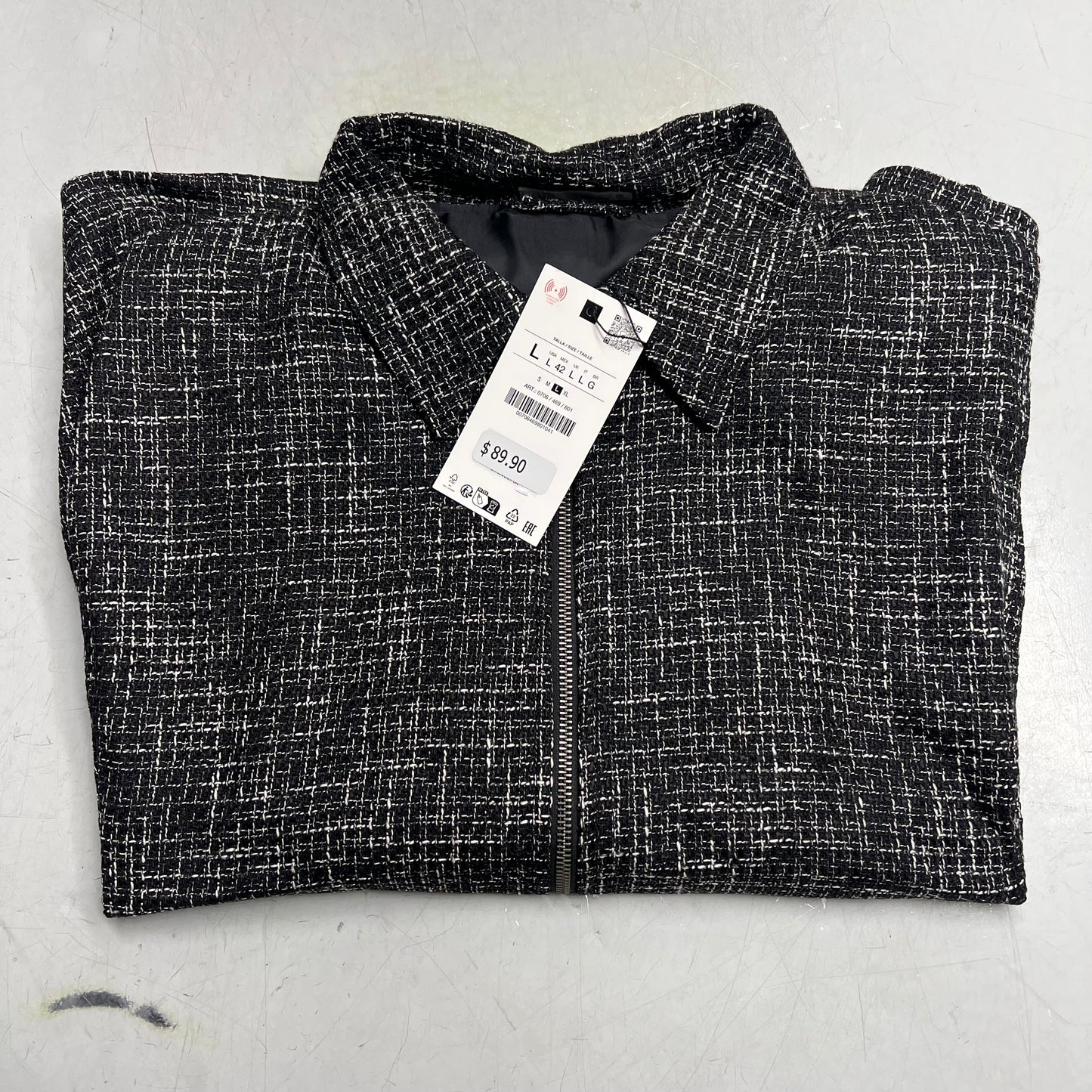 ZA@ ZARA (3 PACK) Canvas Quilted Jackets Women's Sz L Multicolor/ Tan