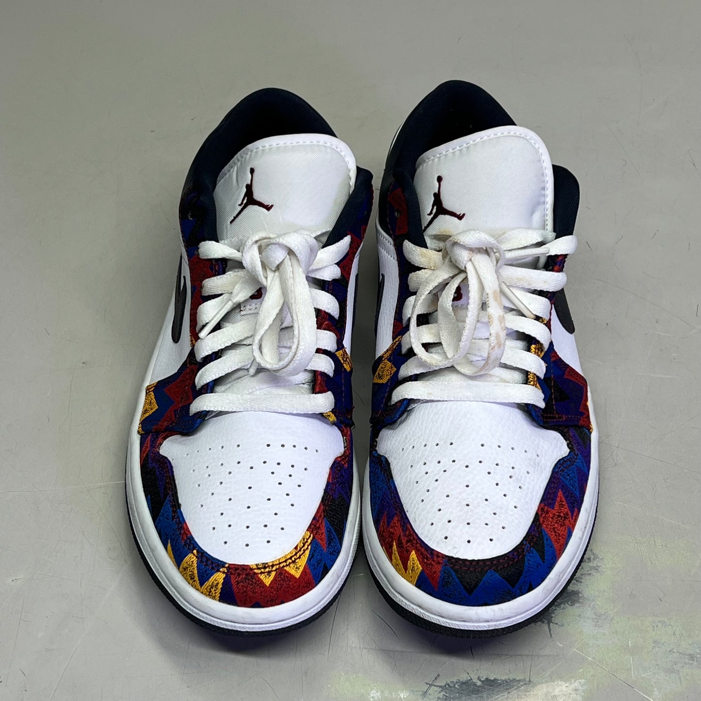 NIKE Air Jordan 1 Low SE 'Nothing But Net' Unisex Sz 7.5 Multicolor (Pre-Owned)
