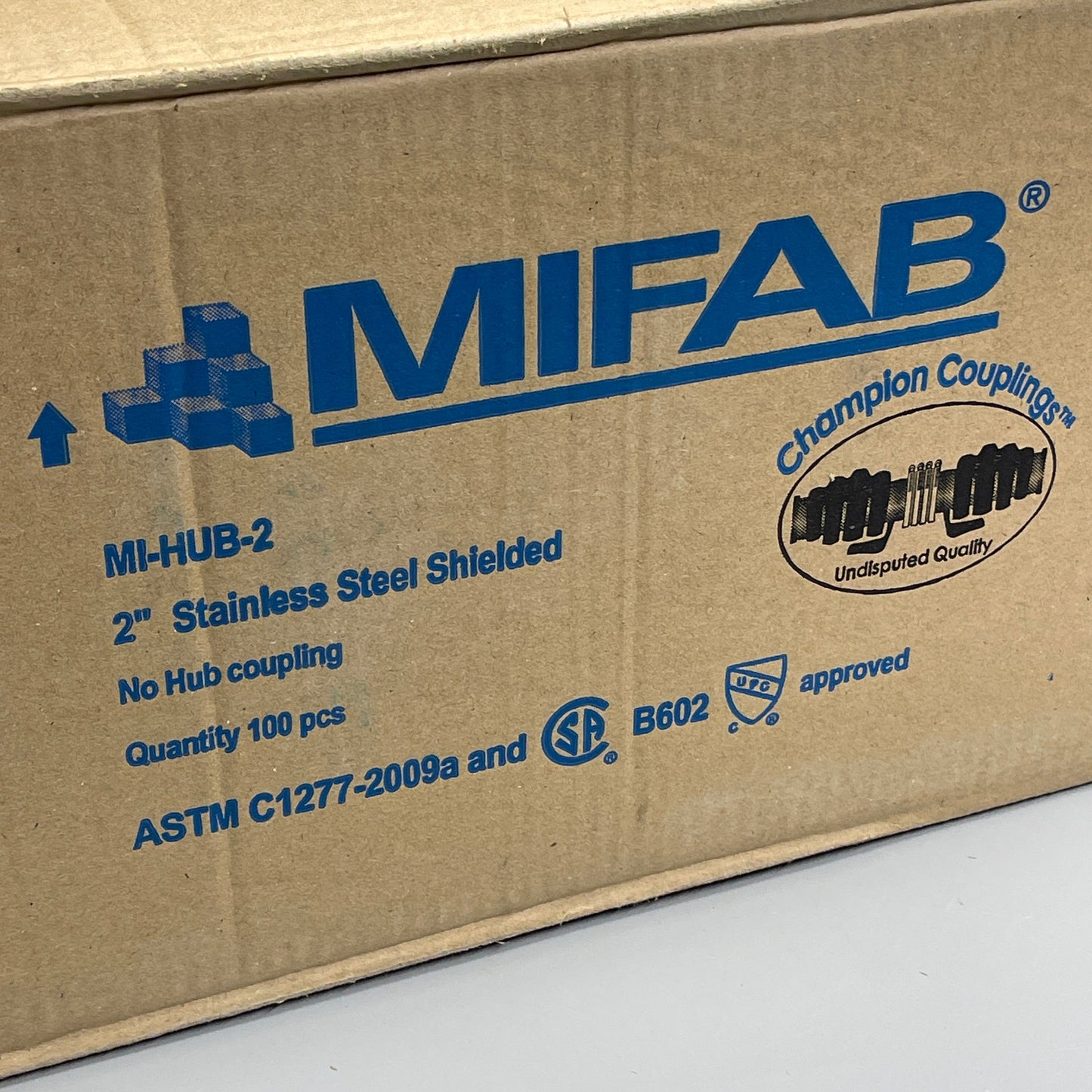 MIFAB Box of 100! Mi-Hub 2” Stainless Shielded Couplers