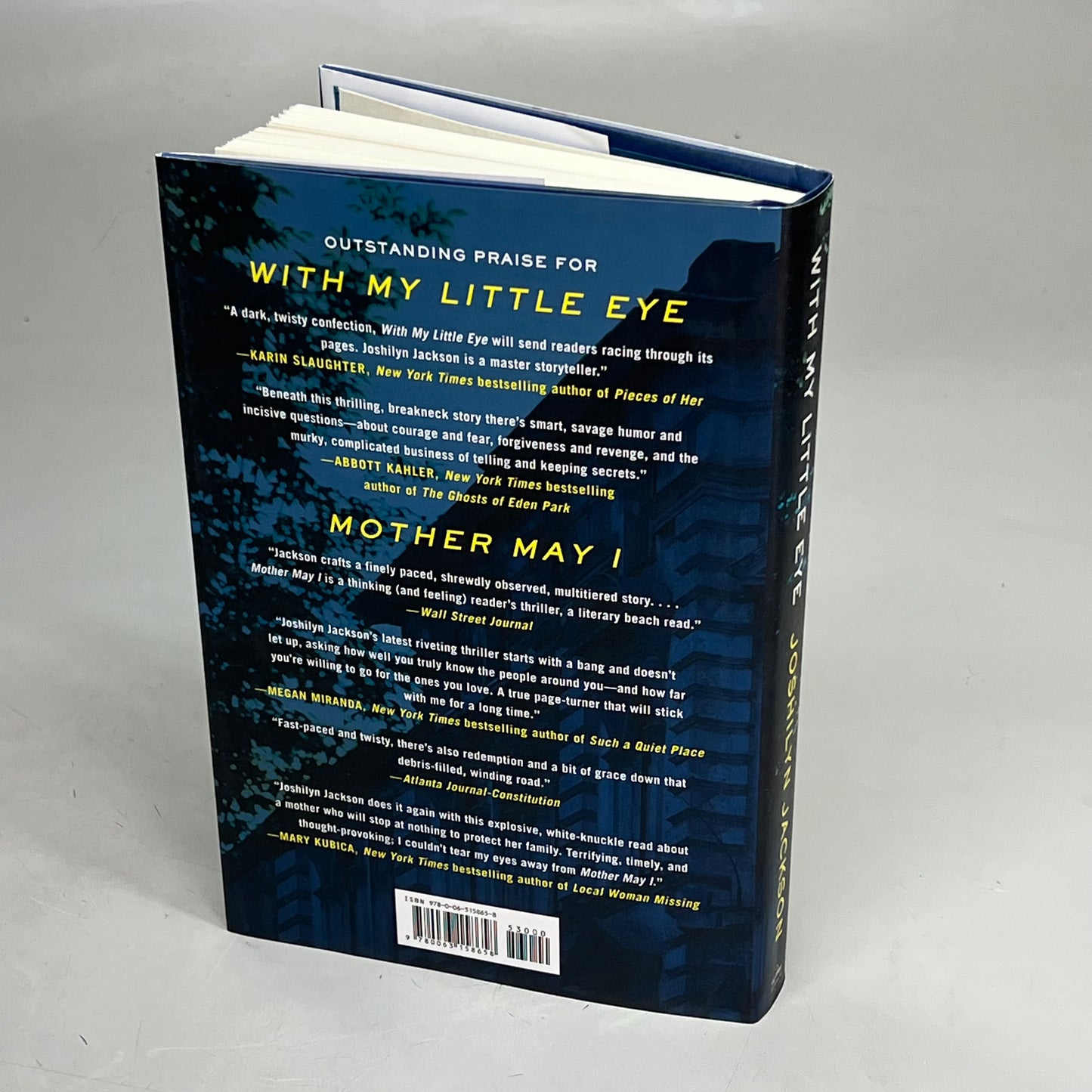 WITH MY LITTLE EYE A Suspense Thriller Novel By Joshilyn Jackson Hardback Book