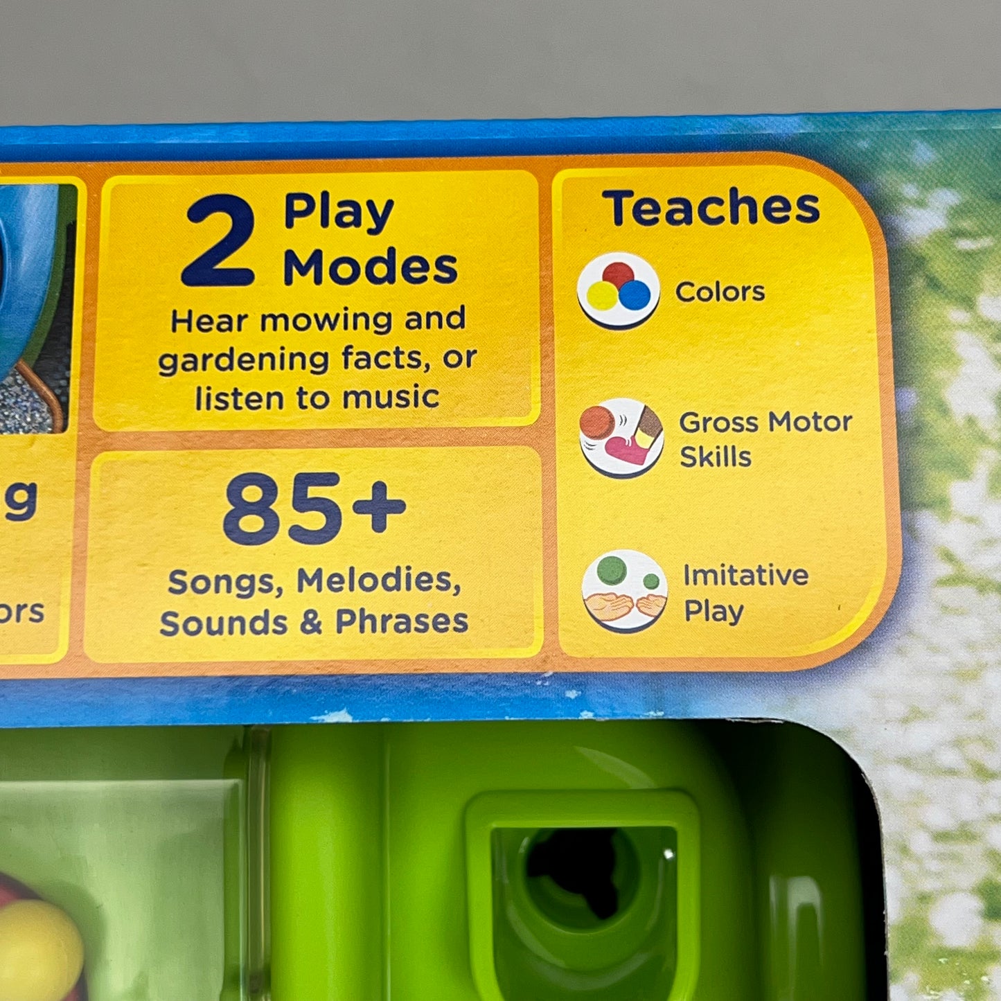 VTECH Pop & Spin Mower 5 Gardening Button 2 Play Modes 85+ Songs 2-5 Years 5526