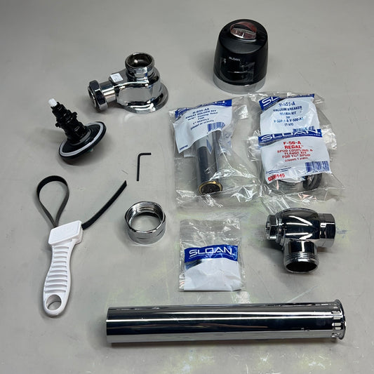 SLOAN OPTIMA PLUS Battery Powered Sensor Activated Flushometer Chrome 8111-1.28