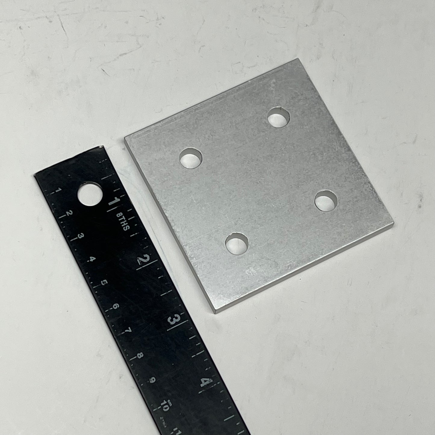 80/20 INC (8 PACK) 15 Series & Ready Tube 4 Hole Square Flat Plate Aluminum 4367