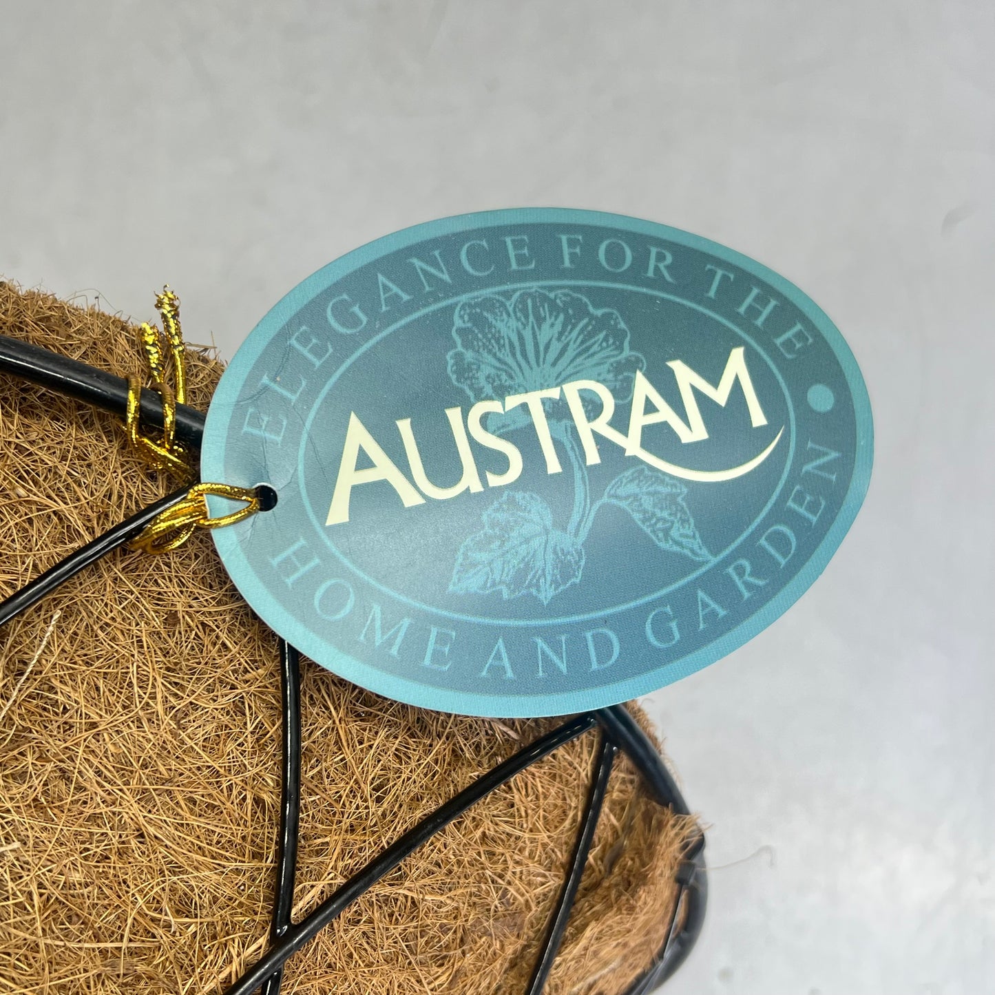 AUSTRAM (2 PACK) Lotus Progrow Planter Hanging Pots 12"x6" Brown/Black