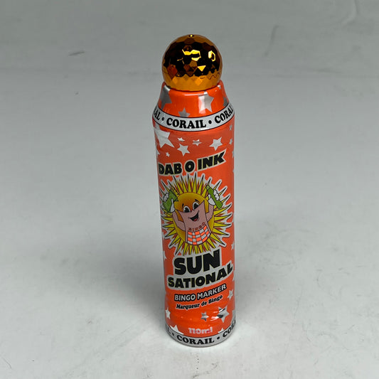 DAB O INK (12 PACK) Sun Sational Bingo Marker Bright Ink 110ml/4oz Coral D26