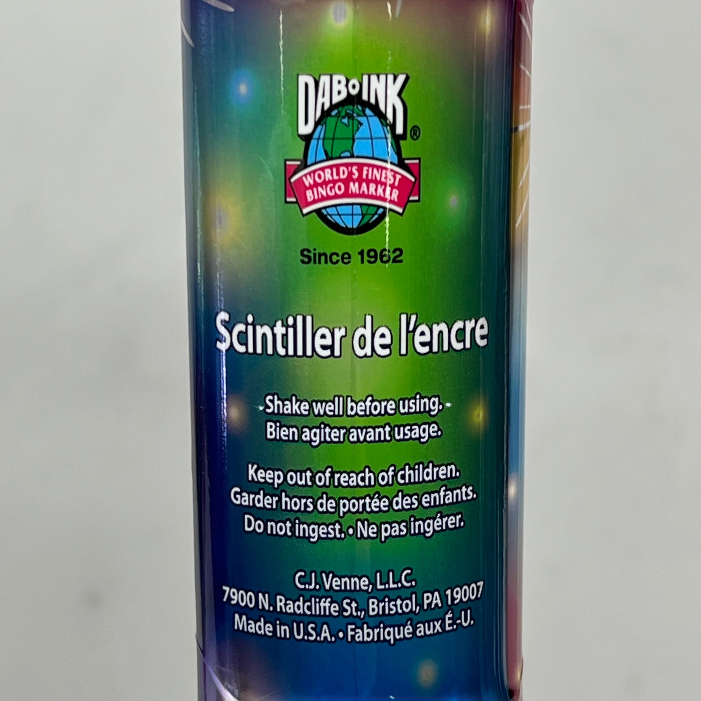 DAB O INK (12 PACK) Dazzle Shimmery Glitter Ink Bingo Dot Marker 80 Ml Teal A26