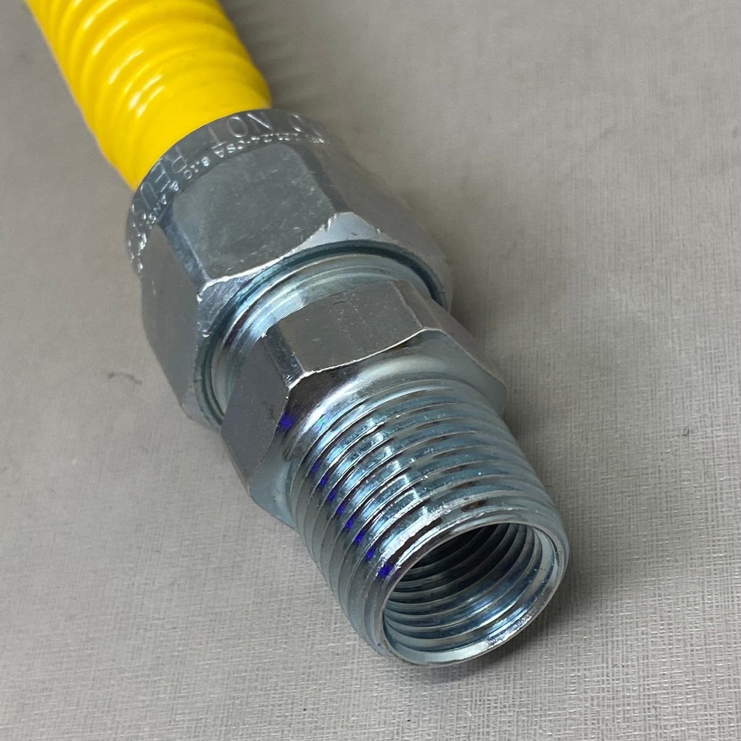 BRASSCRAFT ProCoated Stainless Steel Gas Connector 5/8"ODX1.2"IDx12" Yellow CSSC54
