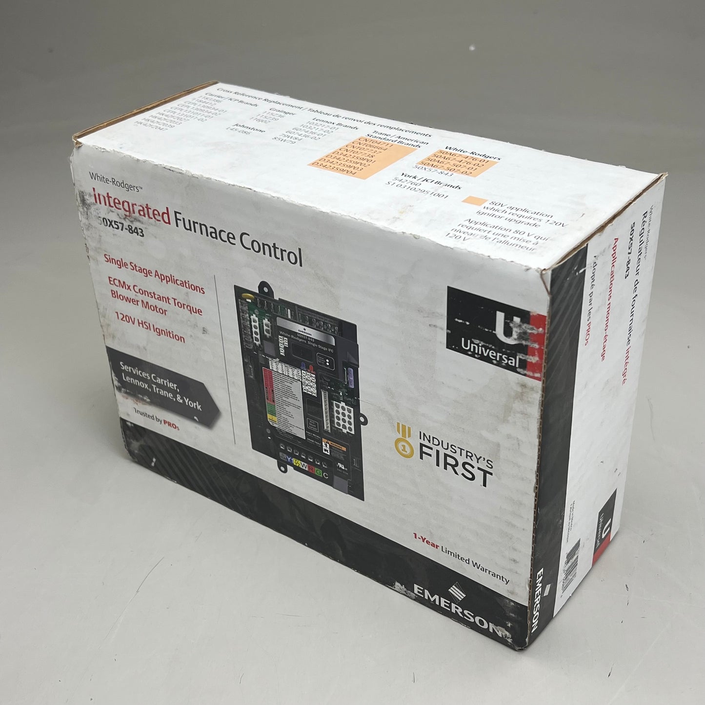 WHITE ROGERS EMERSON Integrated Furnace Control Black 50X57-843