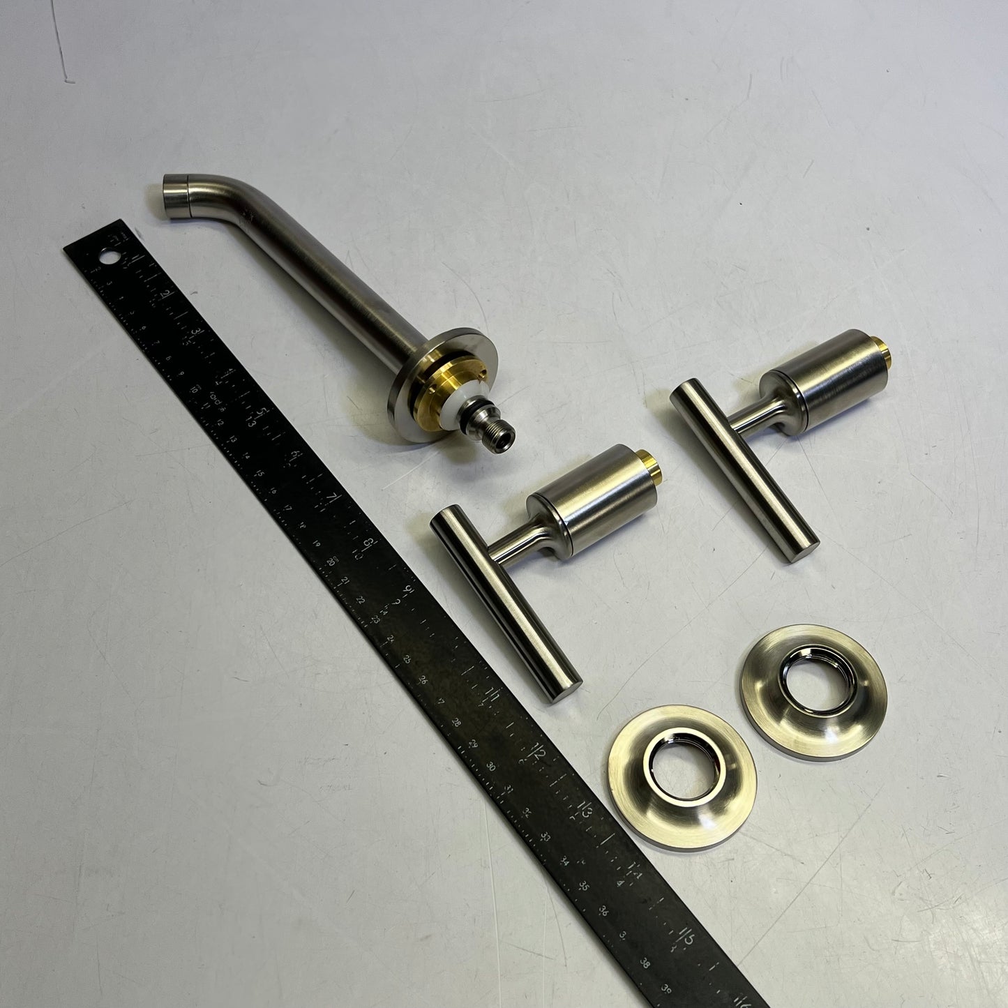 KOHLER Purist Wall Mount Faucet Trim Vibrant Brushed Nickel T14413-4-BN (Nicked)