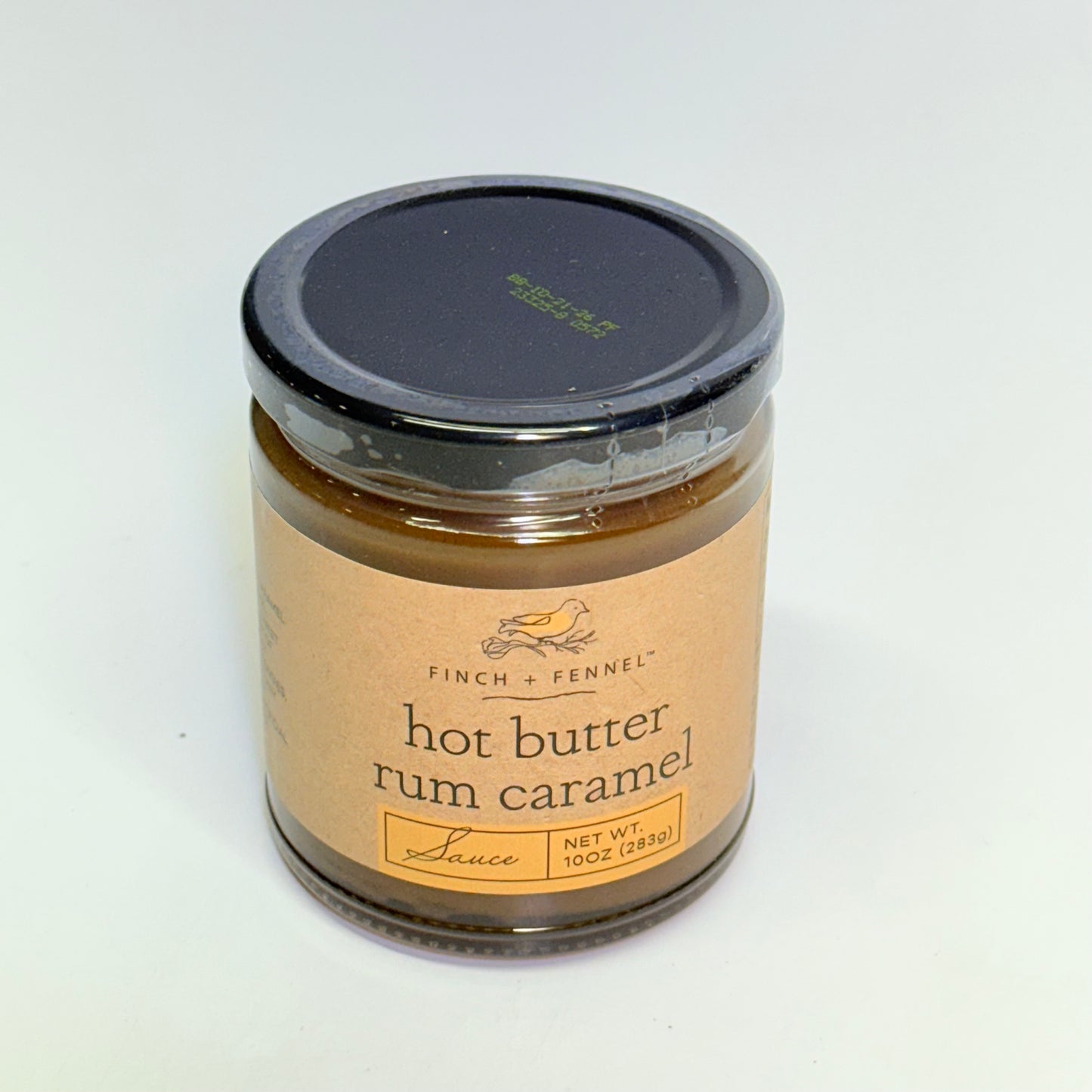 FINCH + FENNEL Hot Butter Rum Caramel Sauce 10 oz BB 10/26 - New