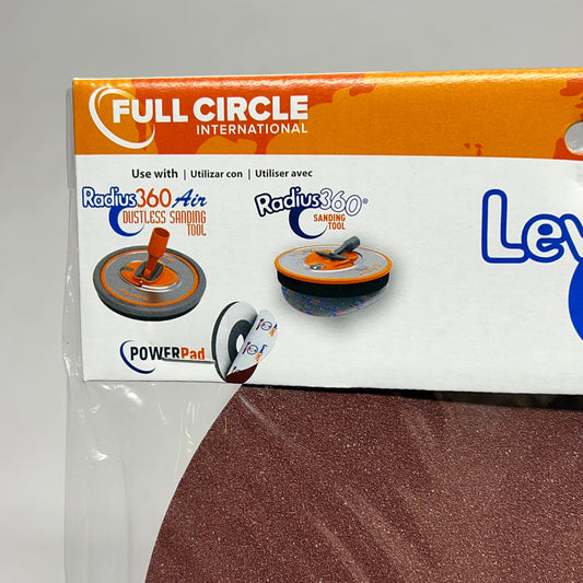 FULL CIRCLE (5 PACK) Level 360 Level Sanding Disc 220 Grit 8.75" SD220