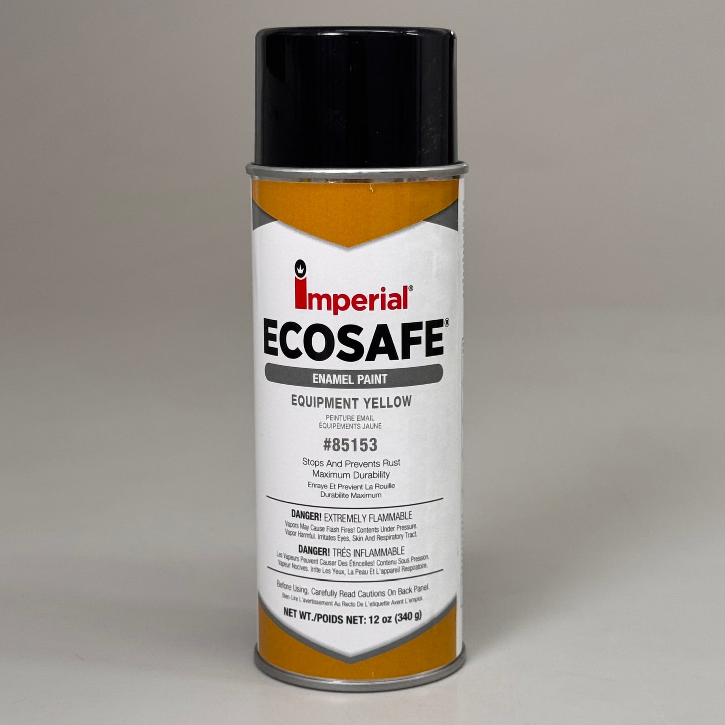 IMPERIAL (2 PACK) EcoSafe Gloss Enamel Paint Acrylic Base Equipment Yellow 12oz