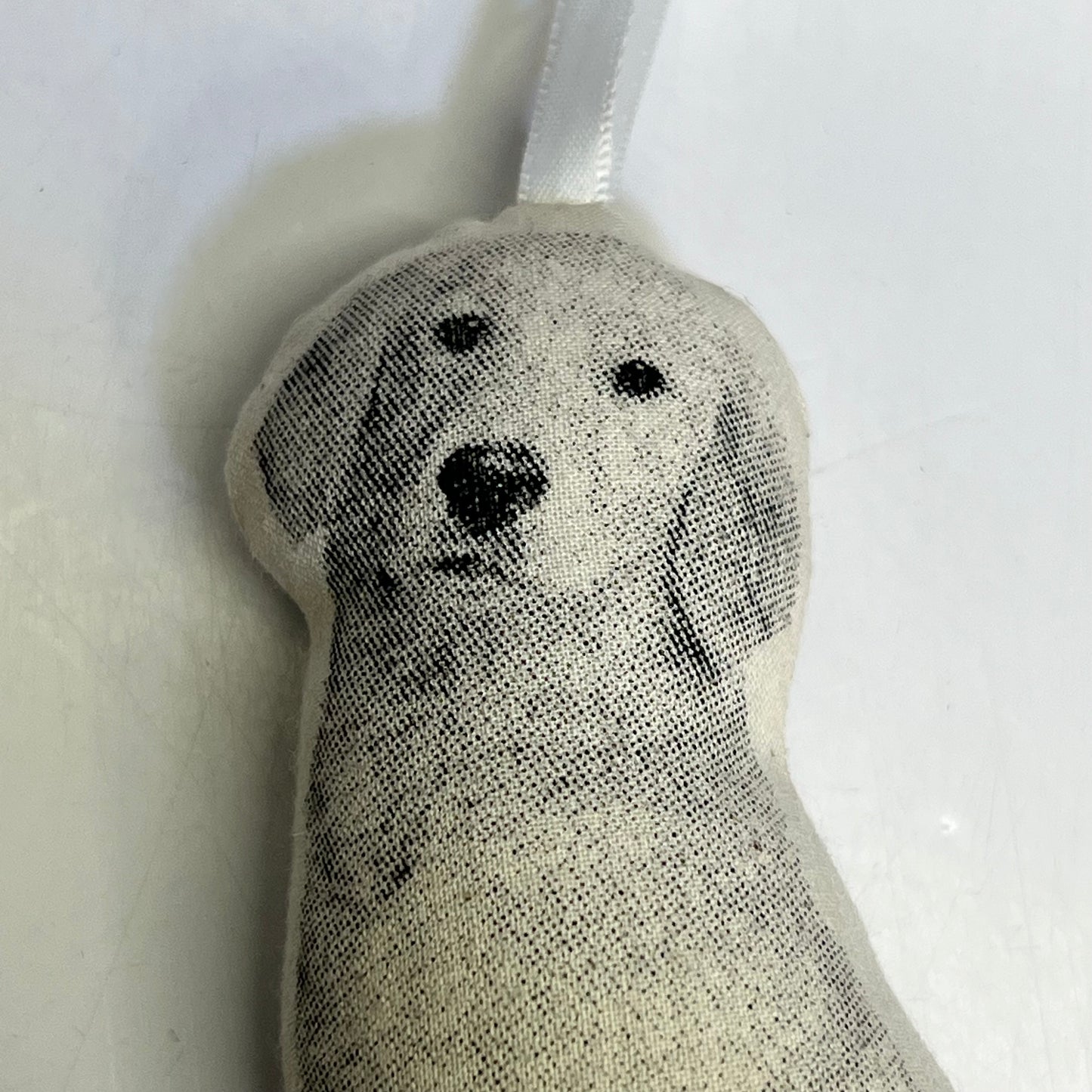 BRODERPRESS (3 PACK) Hand Silkscreened Dog Ornaments 3.5"x5" Black & White