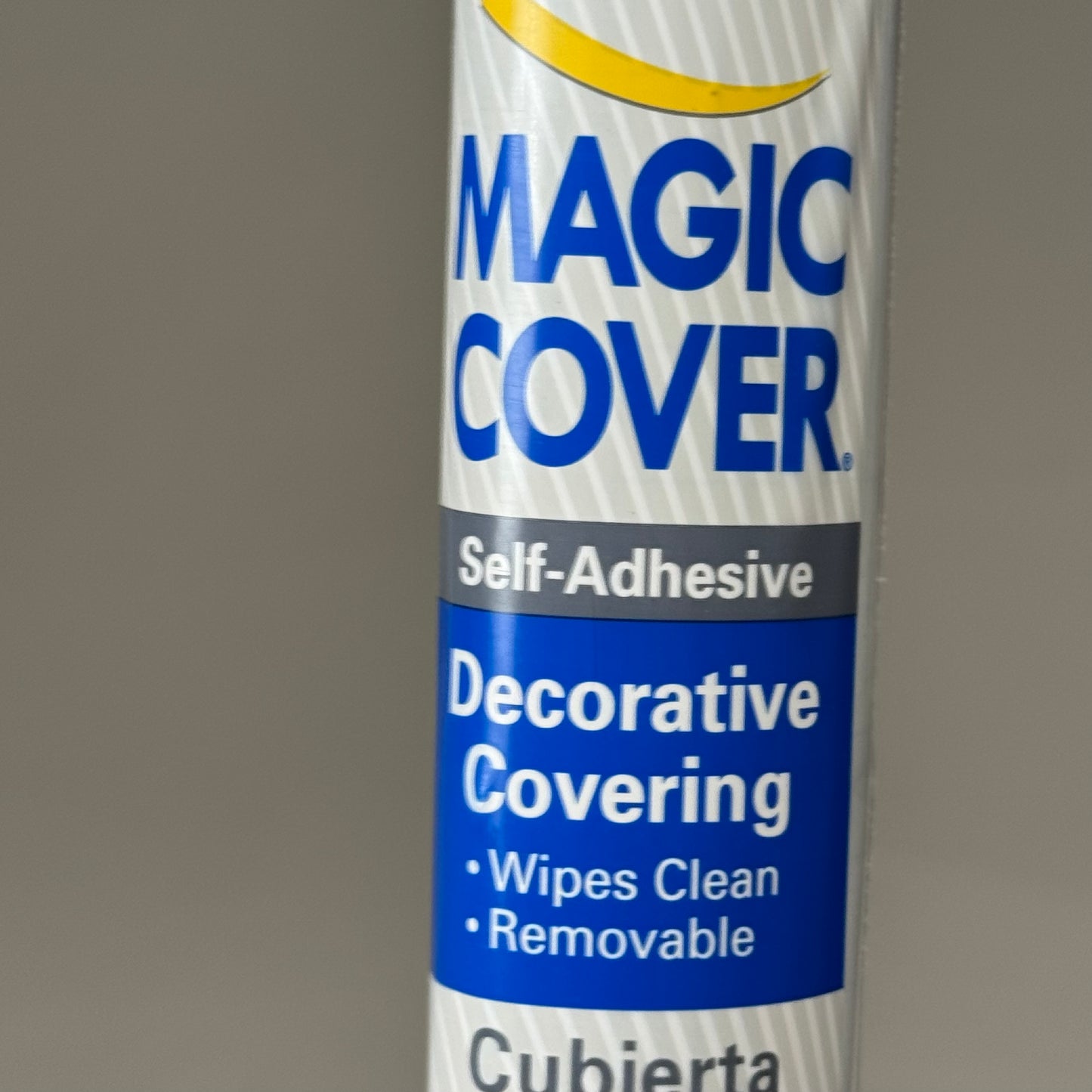 MAGIC COVER (2 Pack) Self-Adhesive Shelf/Drawer Liner 18"x9' Solid White 03-603-01