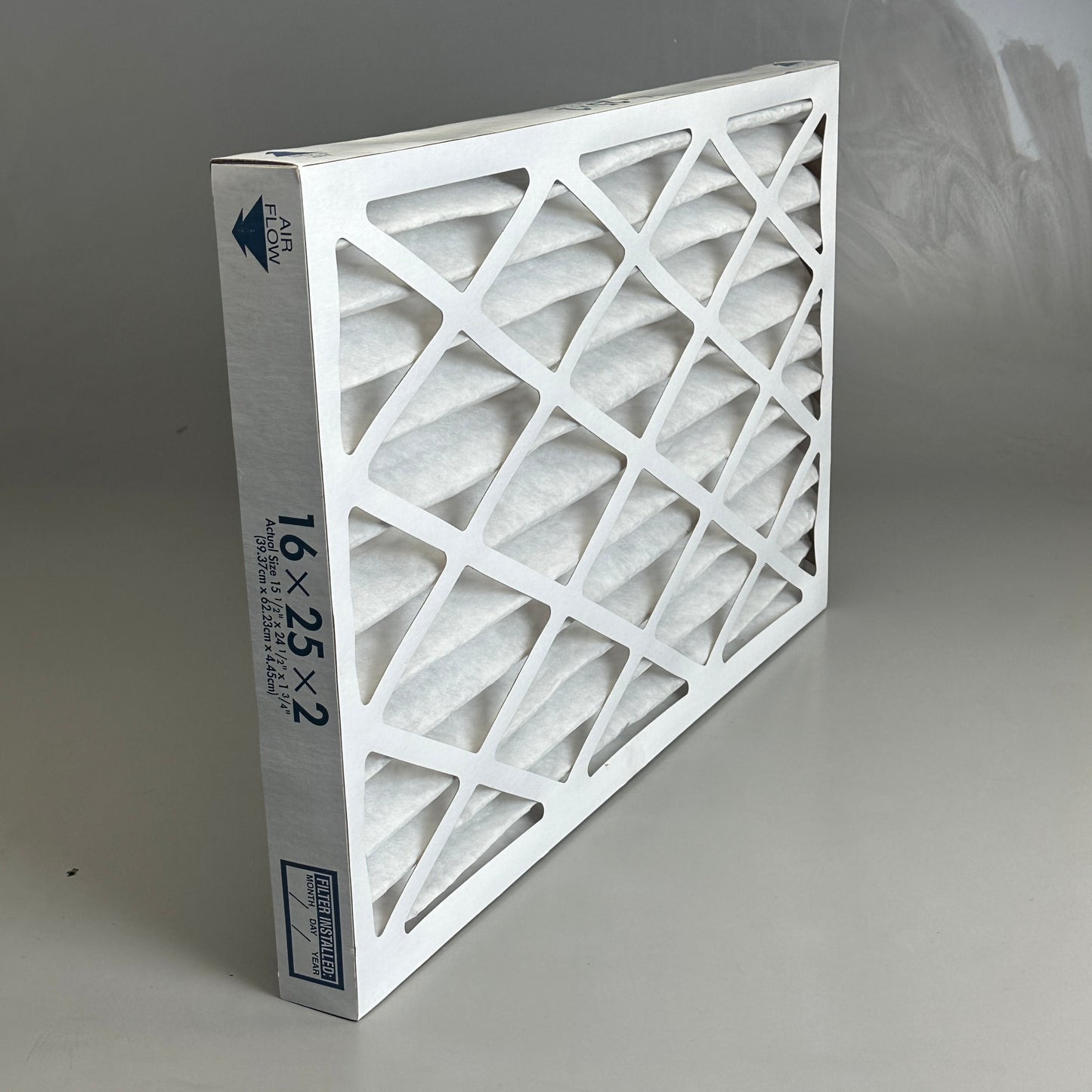 AIR FLOW AC/Furnace Air Filter White 16x25x2