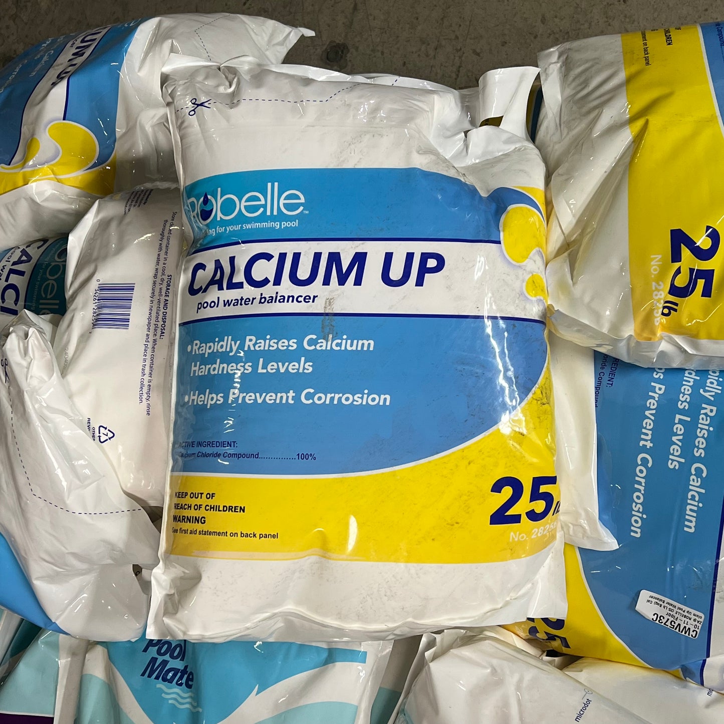 ZA@ Pallet of MIXED (16 Lb-25lb BAGS) ROBELLE CALCIUM POOL BALANCERS (AS-IS)