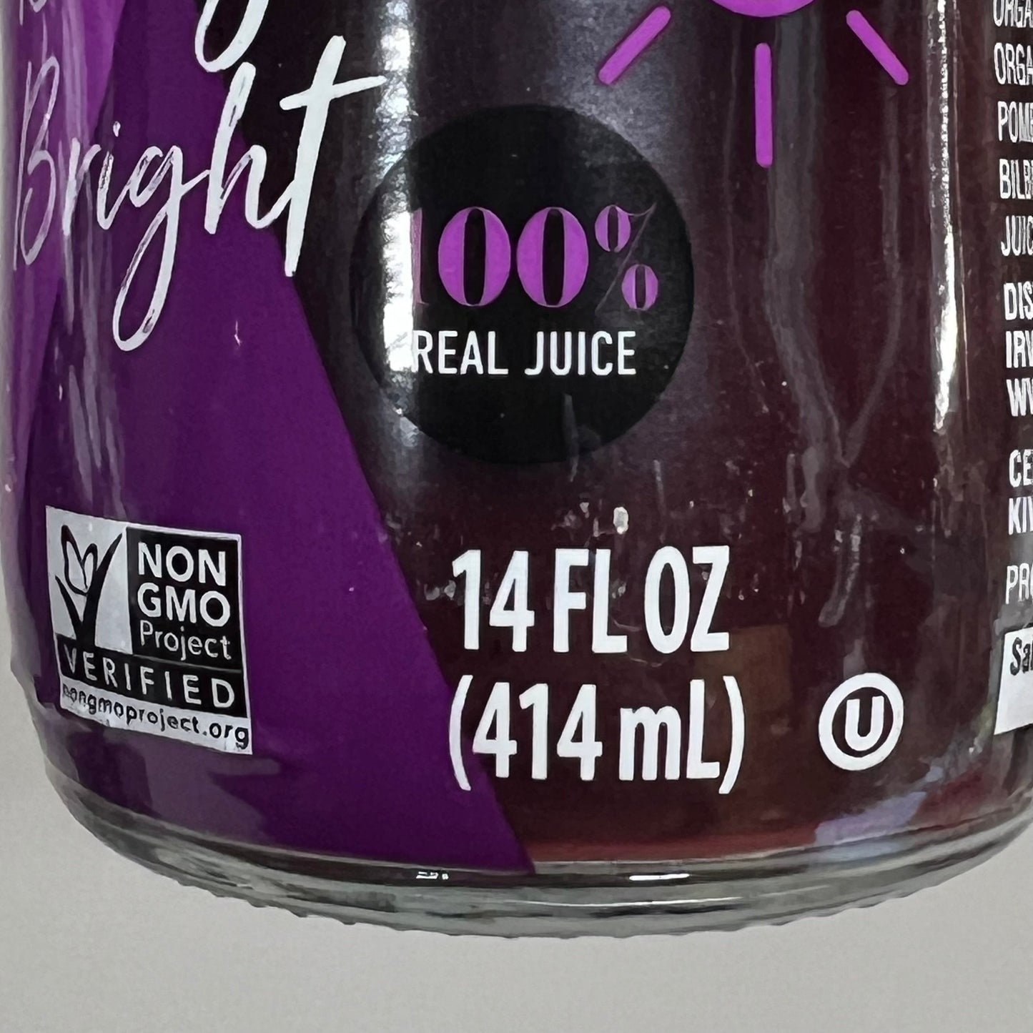 ZA@ COLD ORGANIC PRESSED JUICE Berry Bright 14 Fl oz / 20 Pk BB 10/6/25