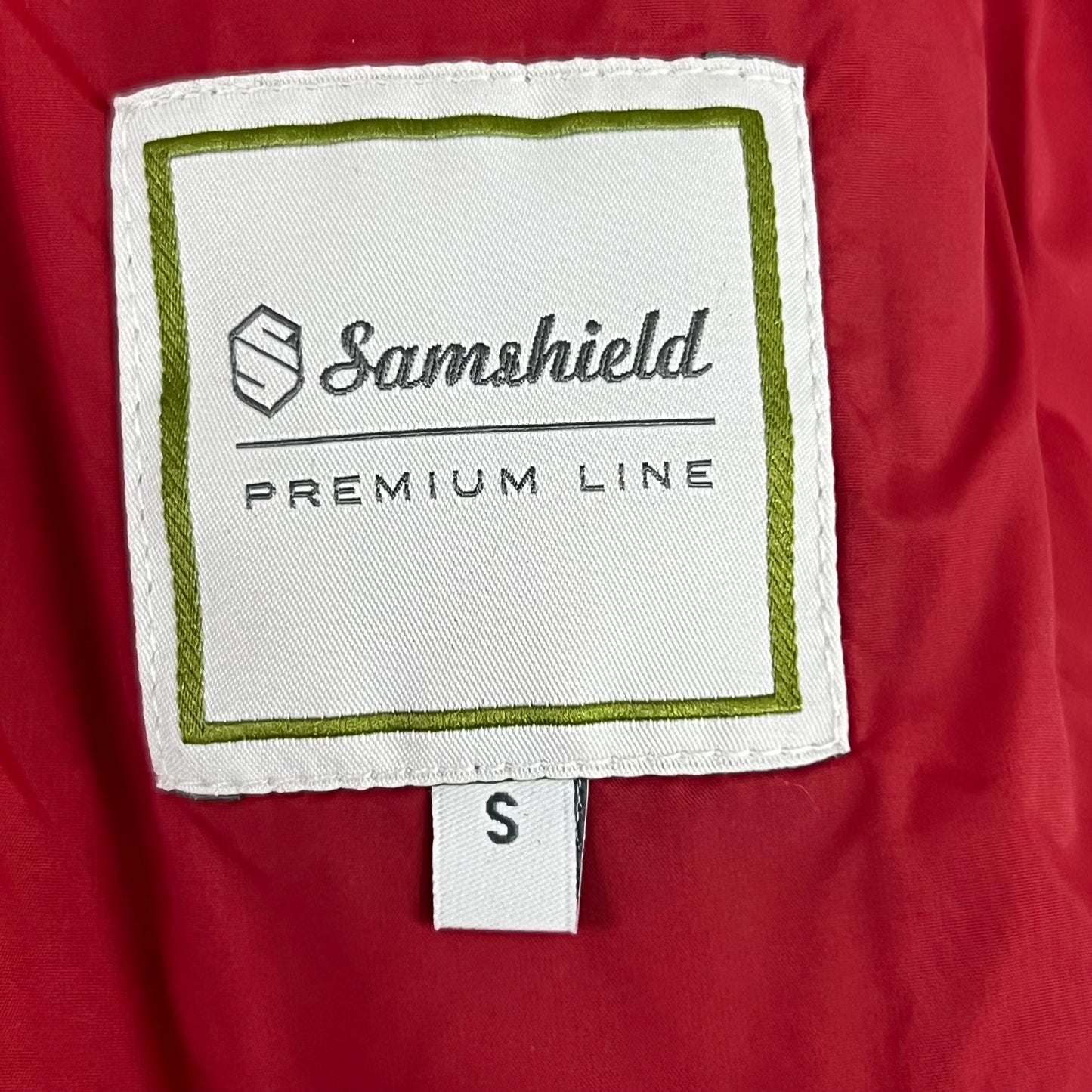 SAMSHIELD Chamonix Ice Equestrian Sleeveless Winter Jacket Women's Sz S Raspberry Red