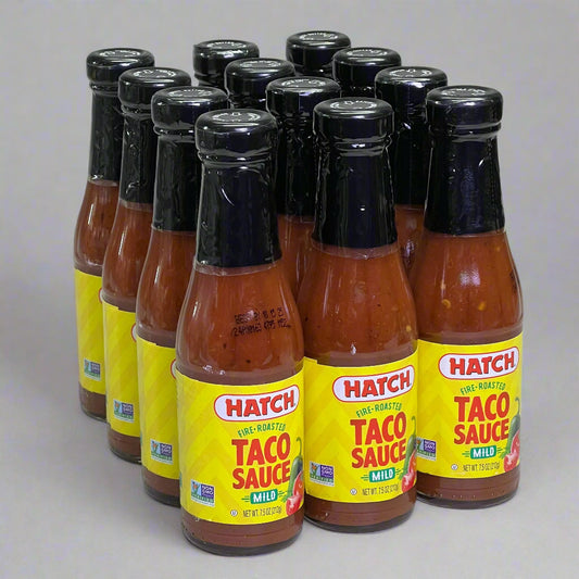 ZA@ HATCH (12 PACK) Fire Roasted Taco Sauce 7.5 oz BB 10/25 (New) B
