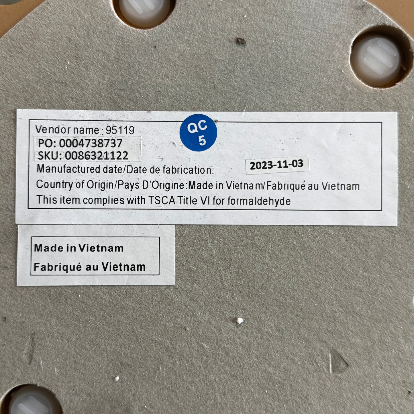 URBAN OUTFITTER Wooden Table for Decoration  10.5"D x 31"H Wood 95119