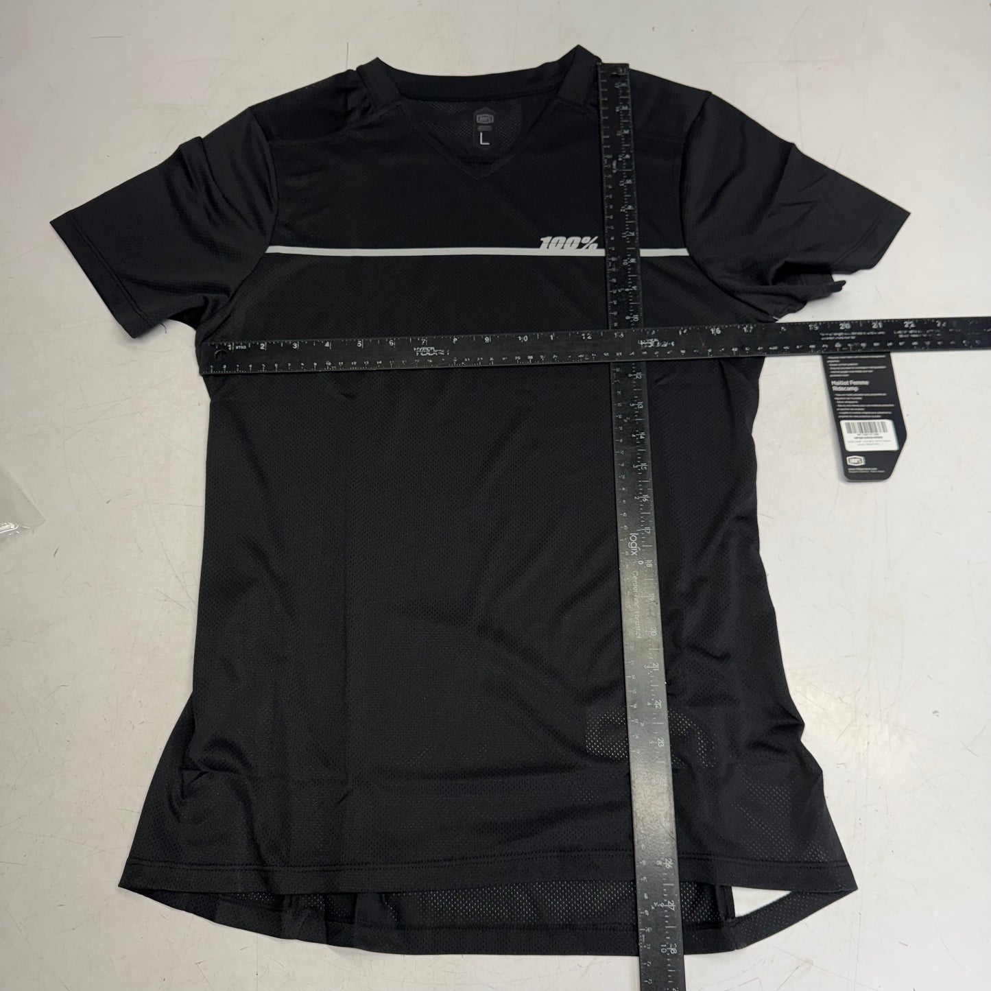 RIDECAMP Women's Short Sleeve Jersey Sz L Black/Grey 40035-00000