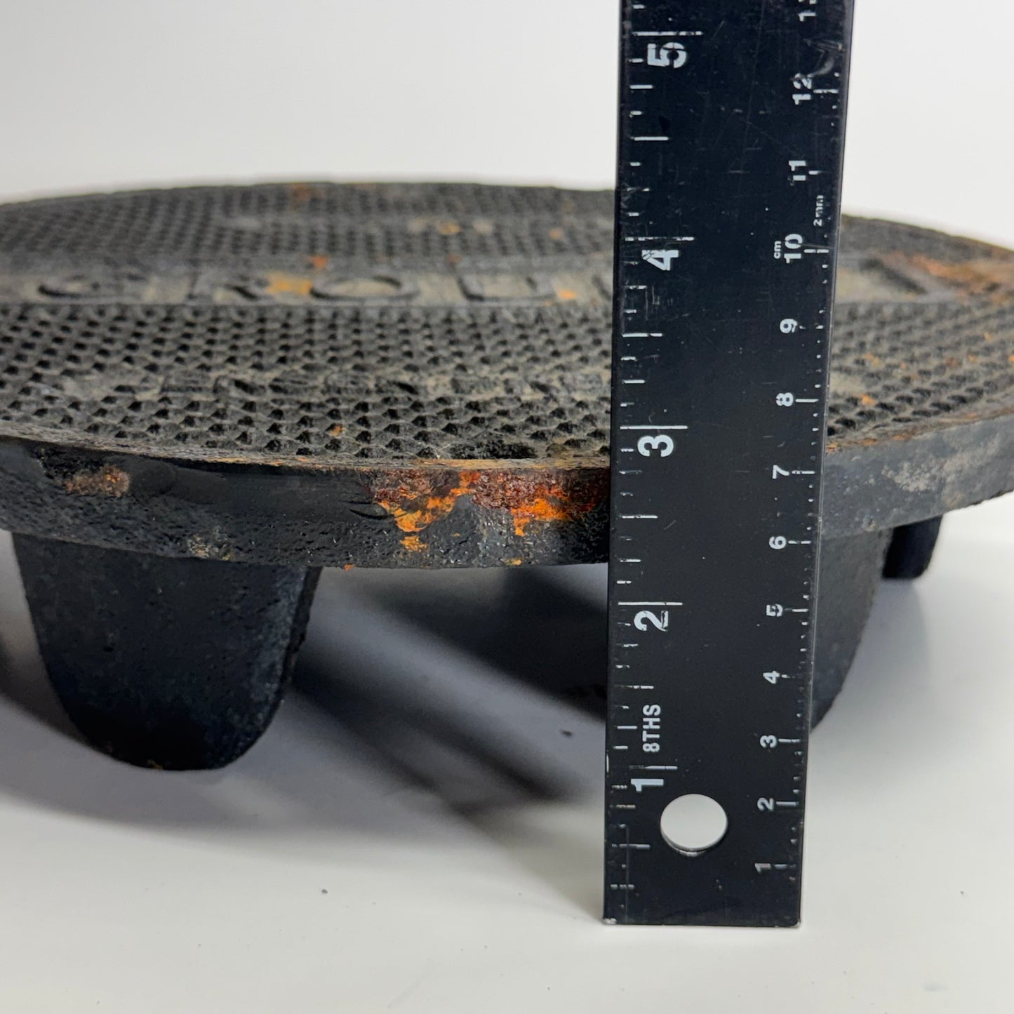 GROUND 8" Round Water Sewer Lid Iron Drive Over Backwater