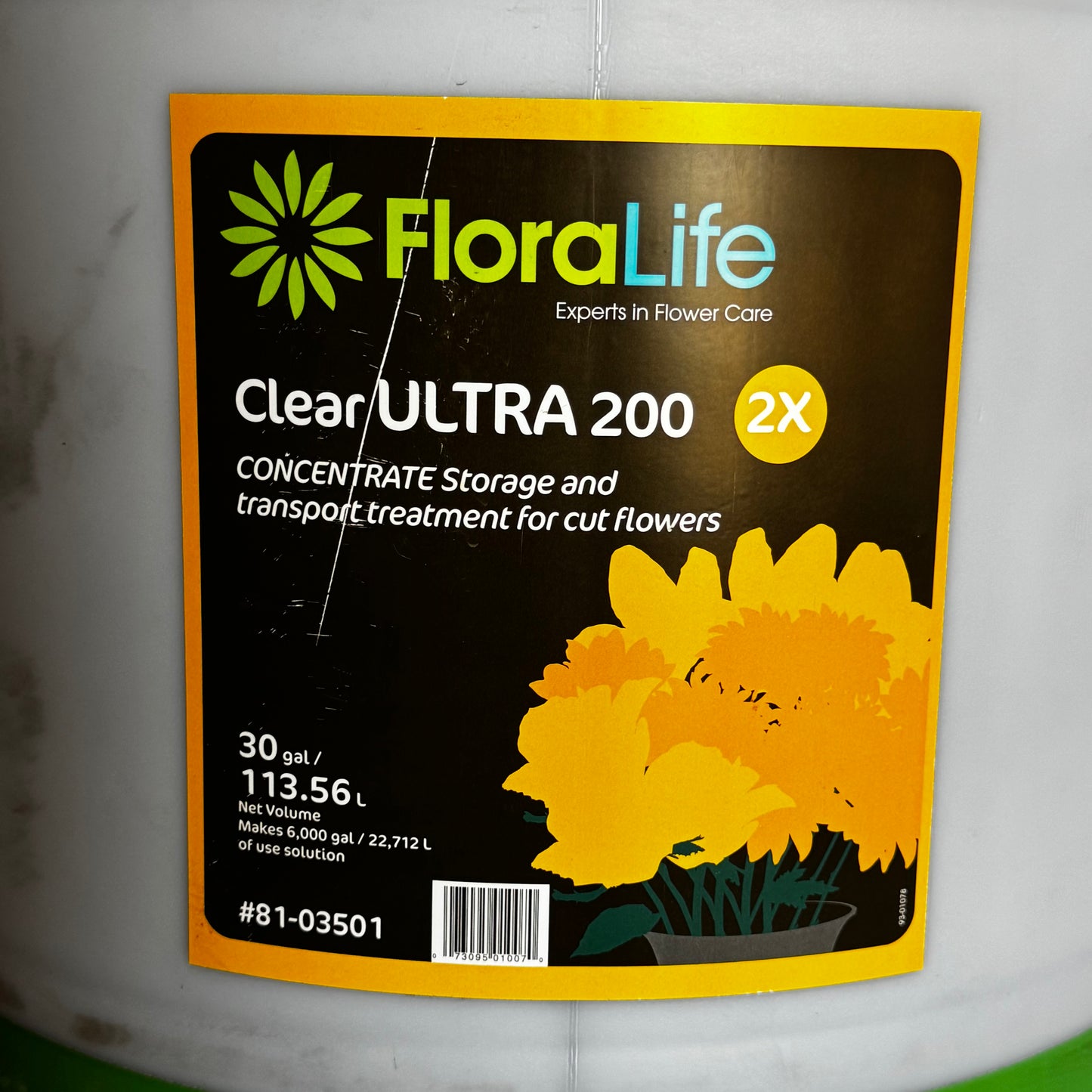 FLORALIFE Clear Ultra 200 Clear Liquid Concentrate Treatment 30 Gal 81-03501