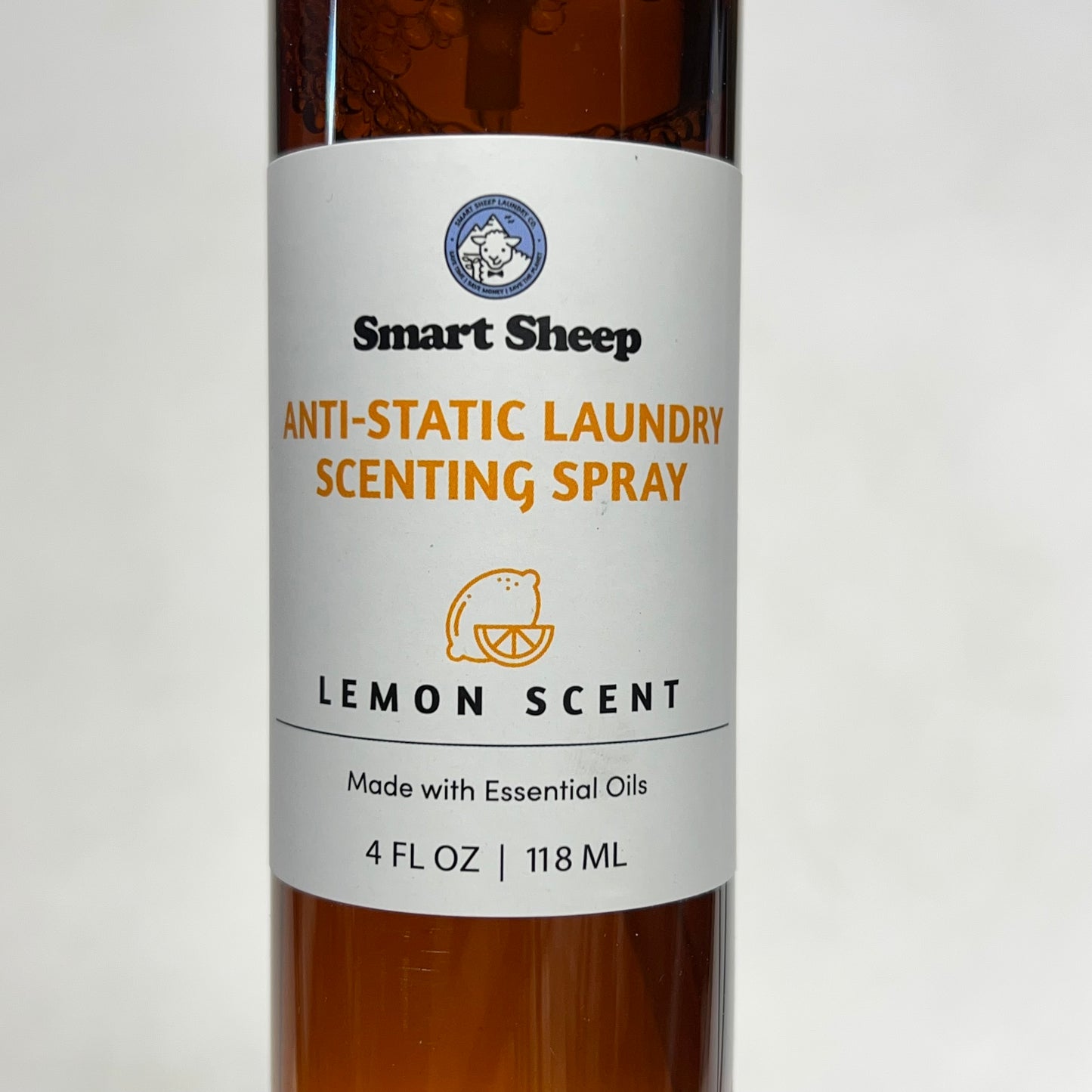 SMART SHEEP (2 PACK) Anti-Static Lemon Scent Spray W/ Essential Oils 4 fl oz