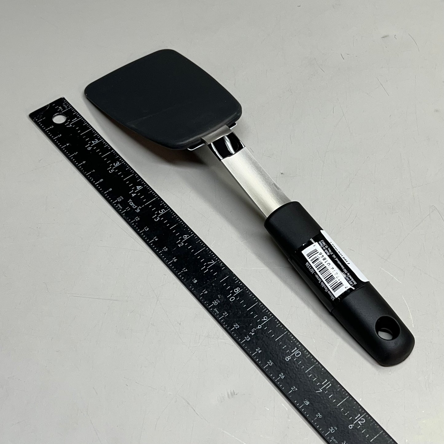 OXO Silicone Flexible Turner Stainless Steel & Non-Stick 12" Black 1071536