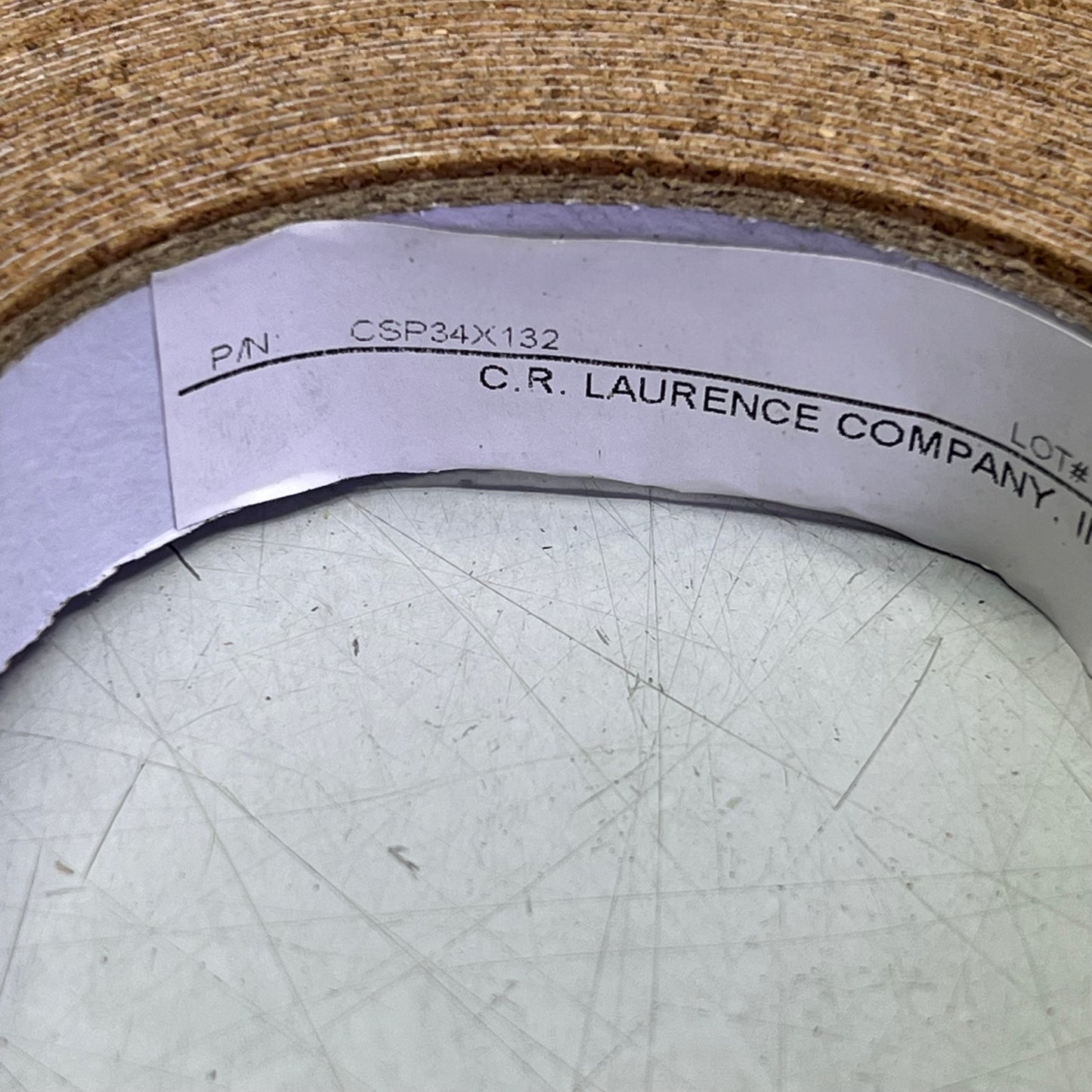 CRL Cork Pads On A Roll 4000 Per Roll 3/4 Square 1/32" Thick CSP34X132 (As-is)