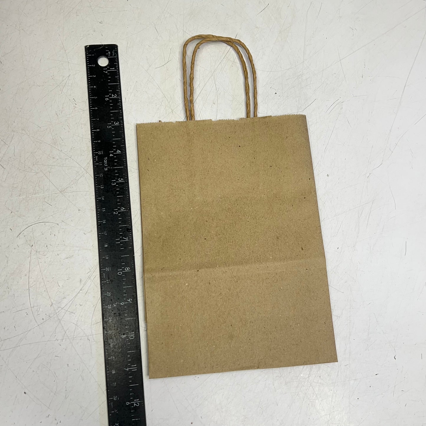 (250 PACK) Kraft Mini Paper Bags W/ Twisted Handles 11"Lx6"Wx3"D Natural