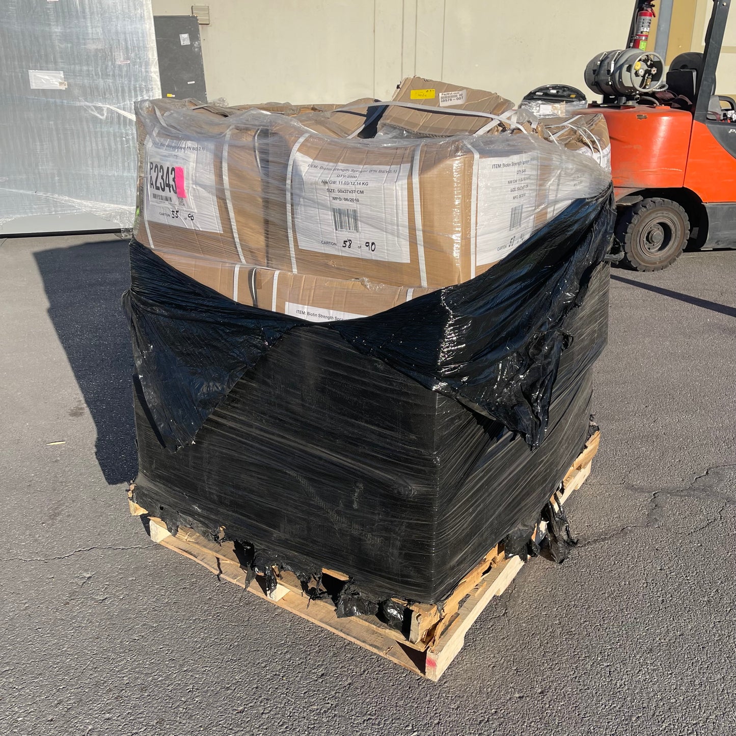 ZA@ Pallet of BIOTIN Strength Sprayer Lid White 50x37x37 CM BSY-2.1 (New)(D)
