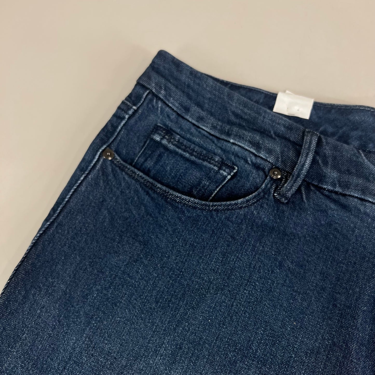 GOOD AMERICAN Good Classic Slim Bootcut High-Rise Jeans Women's Sz 18 Plus Indigo700 GCLBT220T