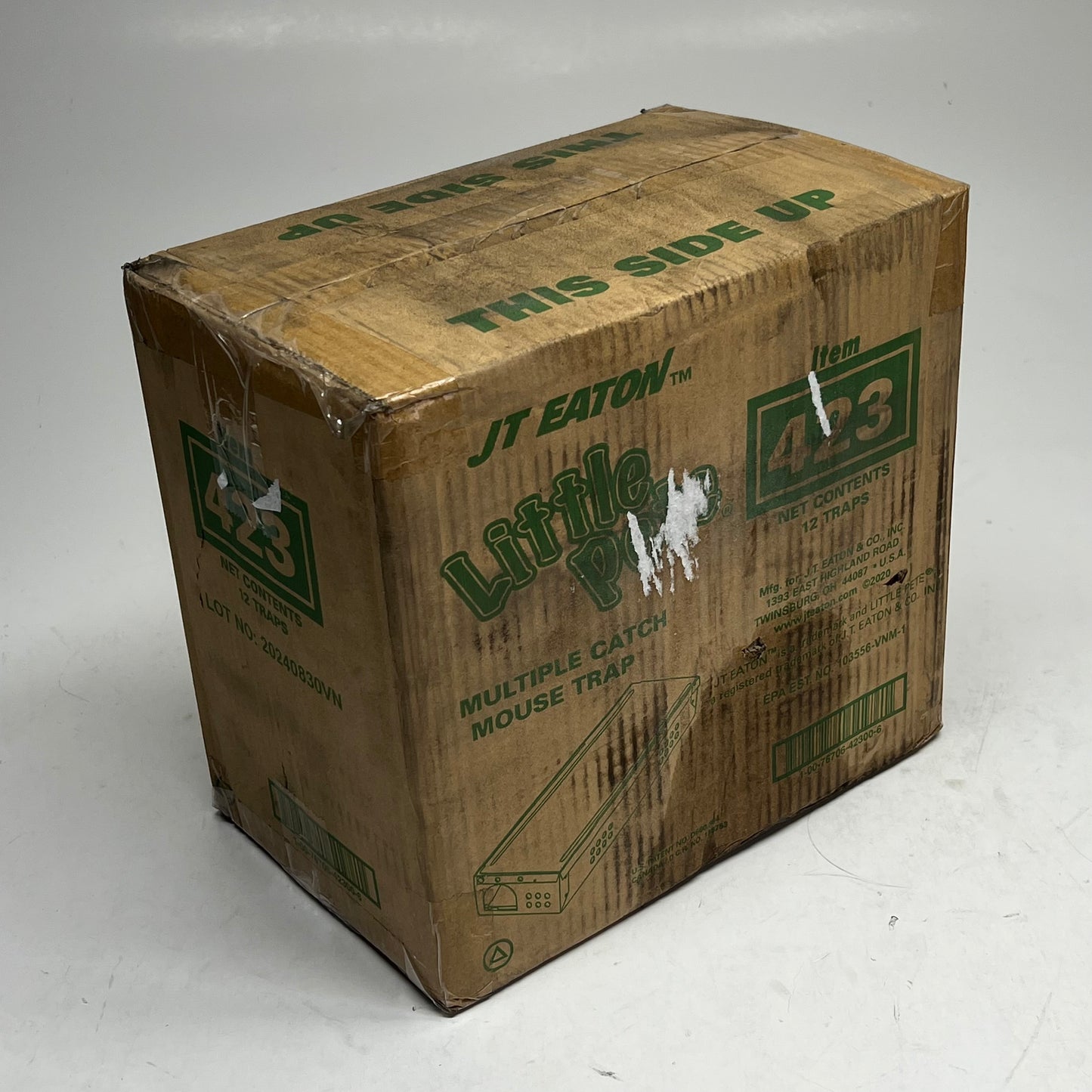 JT EATON (12 PACK) Little Pete Slim Multiple Catch Mouse Traps Silver 423
