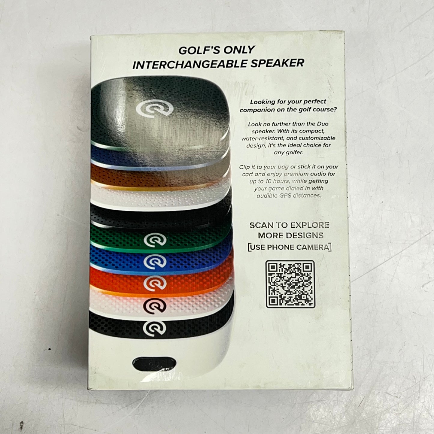 PRECISION PRO Duo Gps Golf Portable Speaker Water Resistant 5"x5" White 1073934