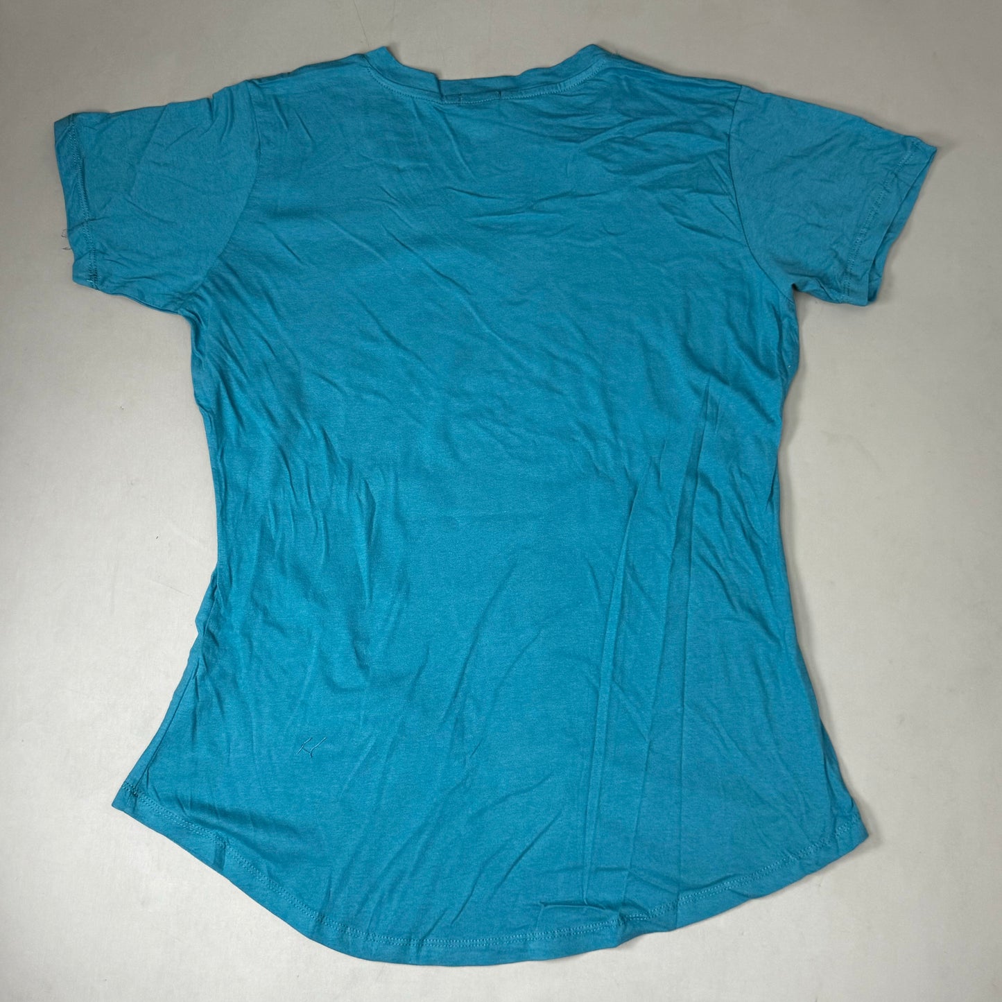 TECH STYLES Mount Rainer V-Neck Short Sleeve T-Shirt Womens Sz XL Cobalt Blue