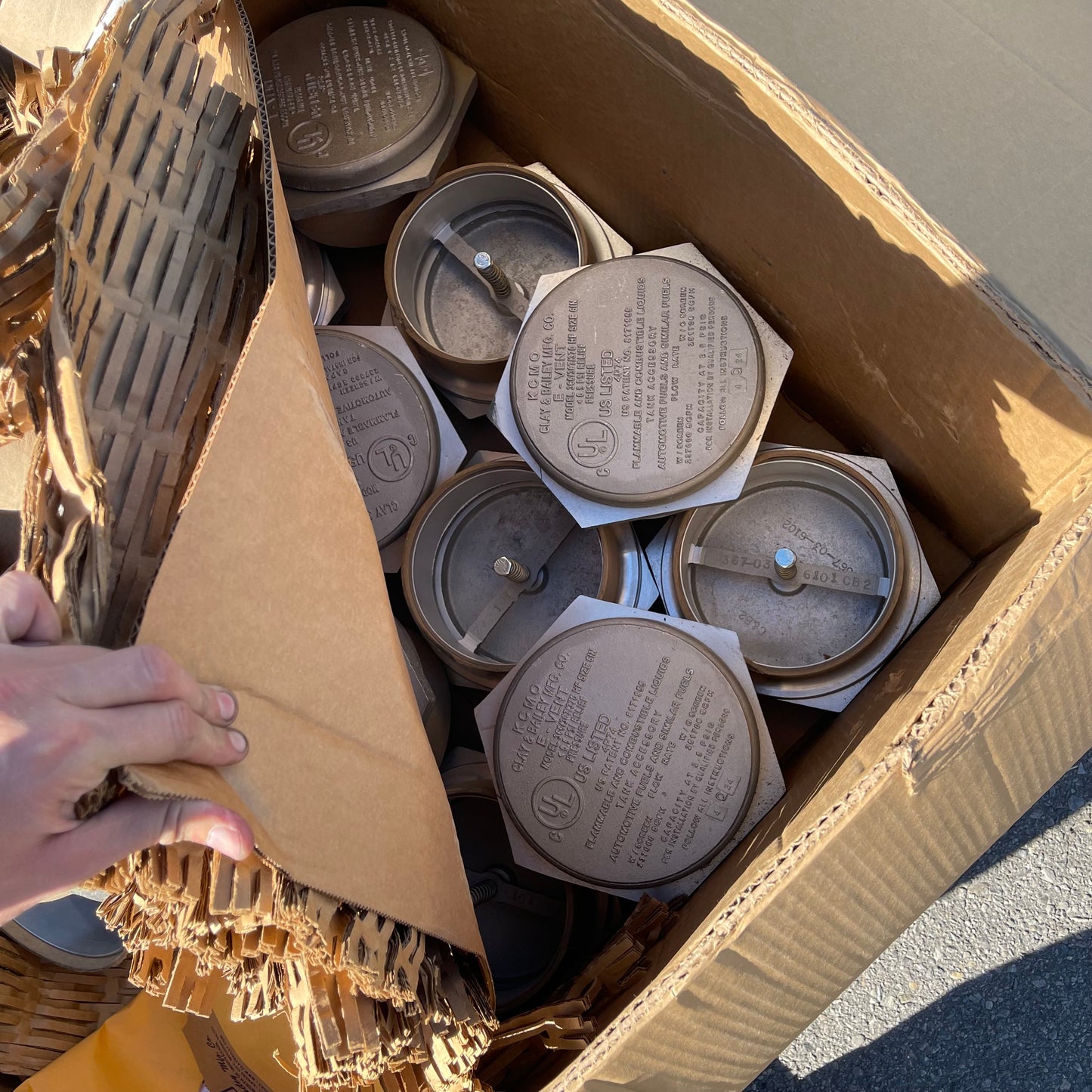 ZA@ Pallet of CLAY & BAILEY Flammable & Combustible Liquids Tank Accessory 366/367/370 HF (AS-IS)