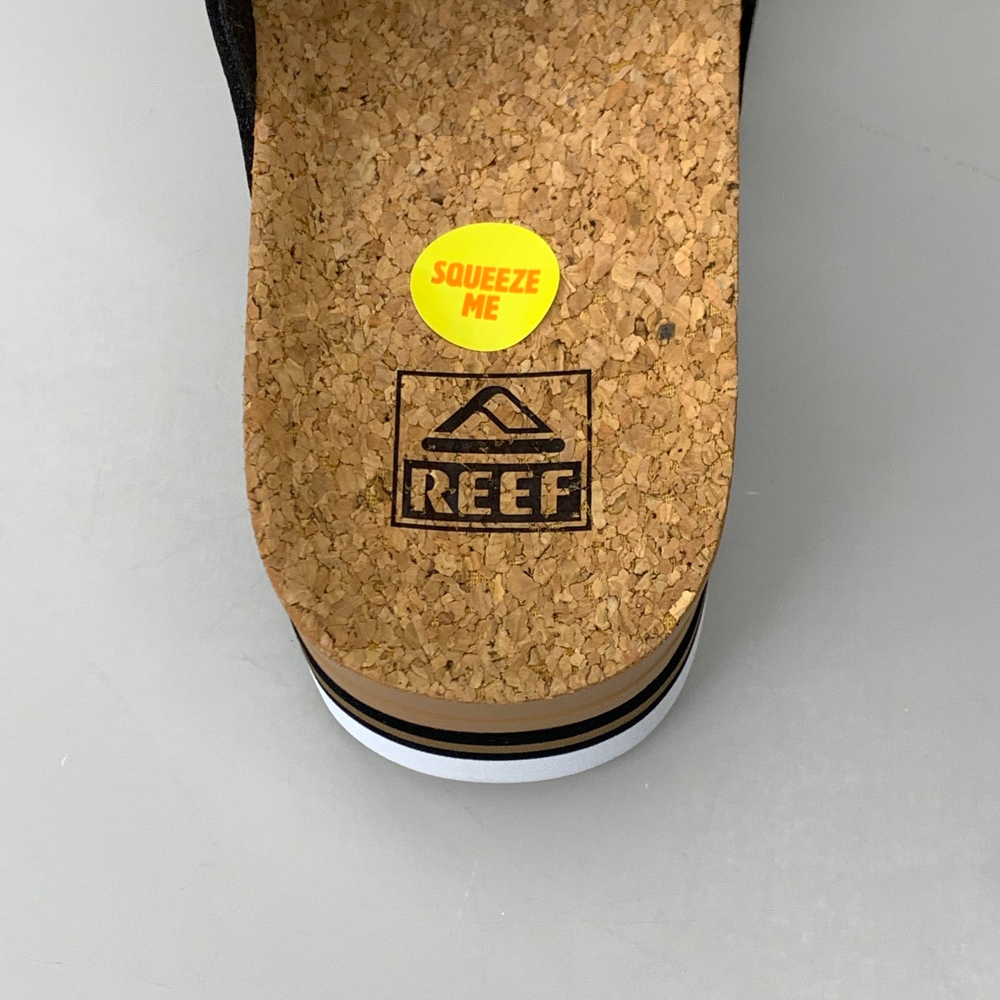 REEF Cushion Vista Hi Vegan Leather Sandals Women's Shoes Sz 8 Black RFOA3YP5BLA