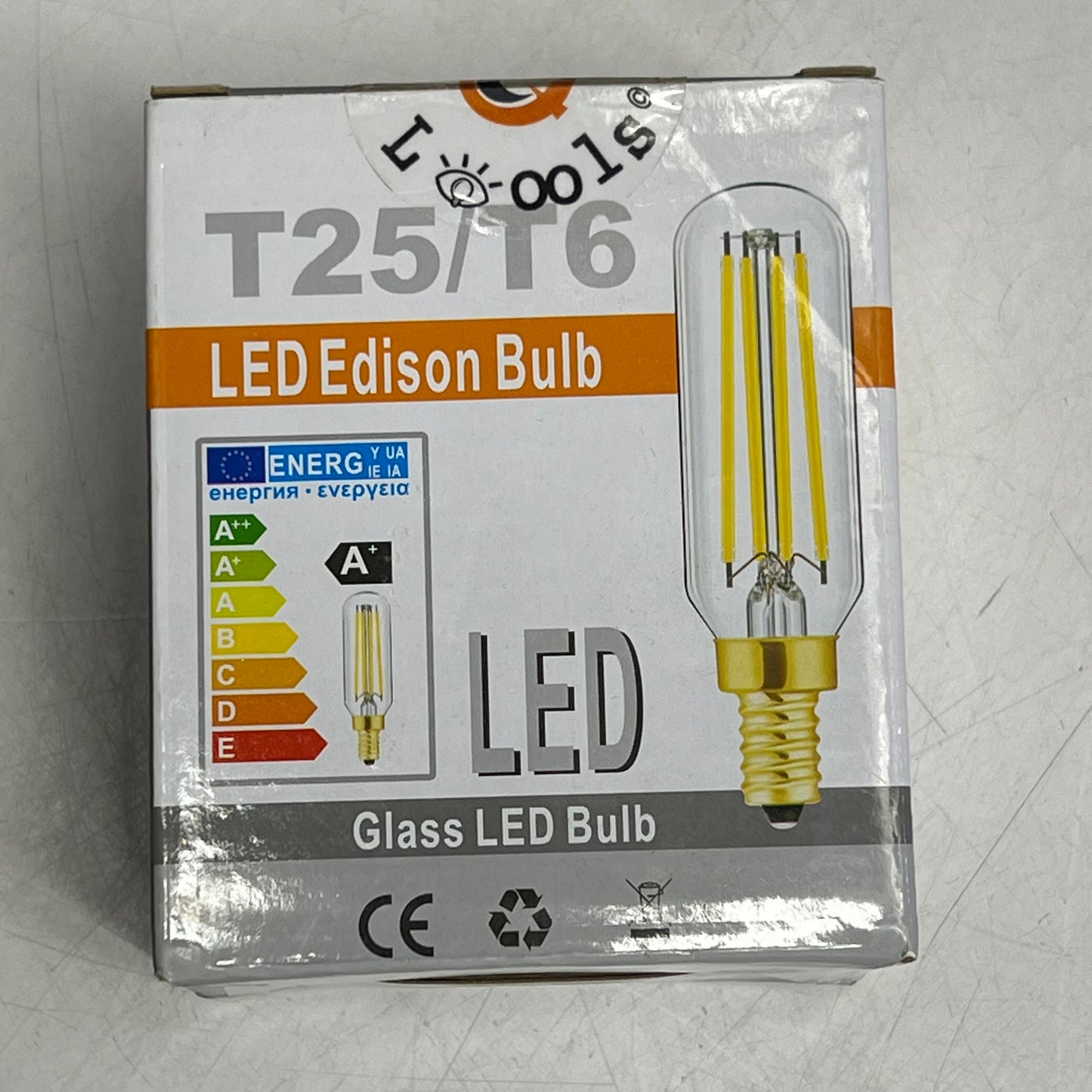 LEOOLS (6 PACK) Dimmable Led Edison Candelabra Bulb E12 3000K Clear/Soft White