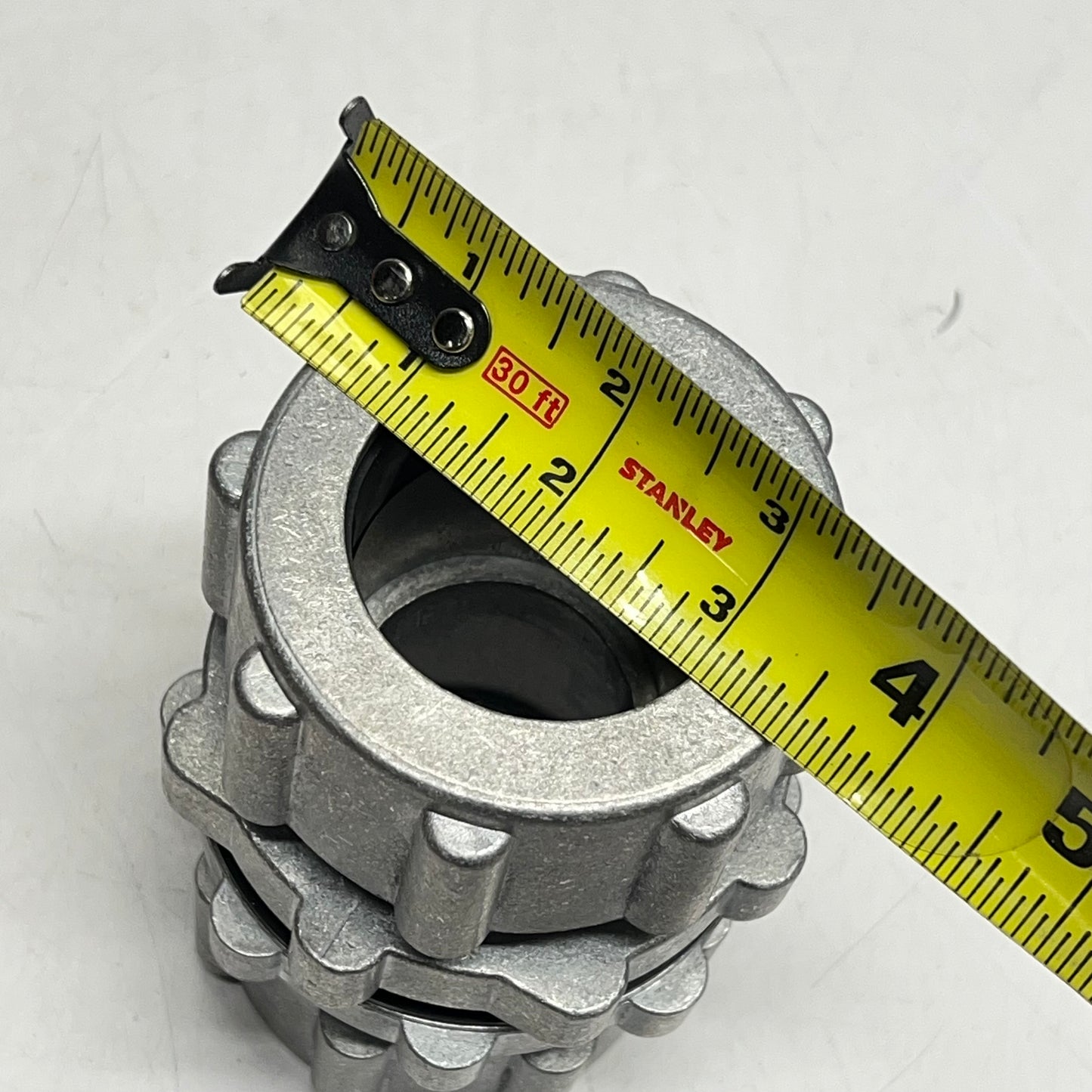 Quick Connect Fitting Dust Remover Pipe Connector Aluminum Alloy 3" Silver