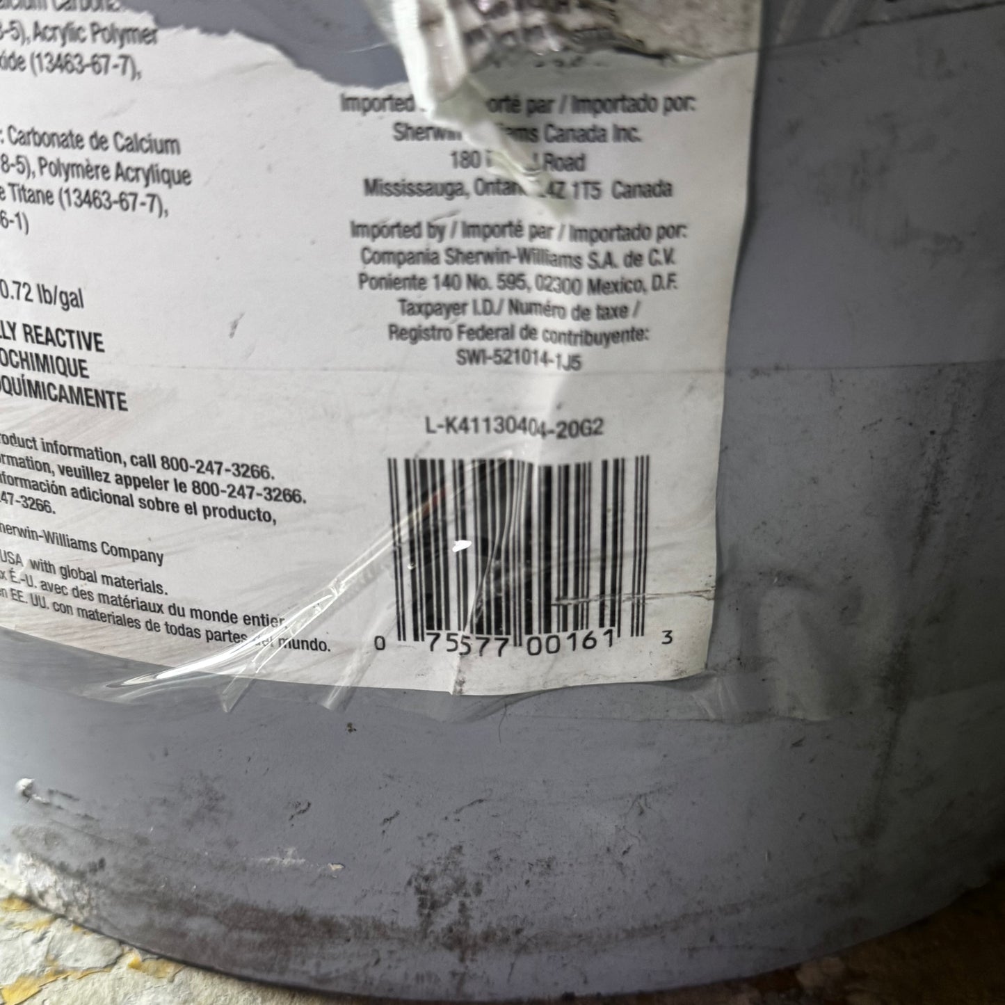 KRYLON Pavement Striping Paint 5 Gal, Parking Lot White, Water -Based, White Parking L-K41130404