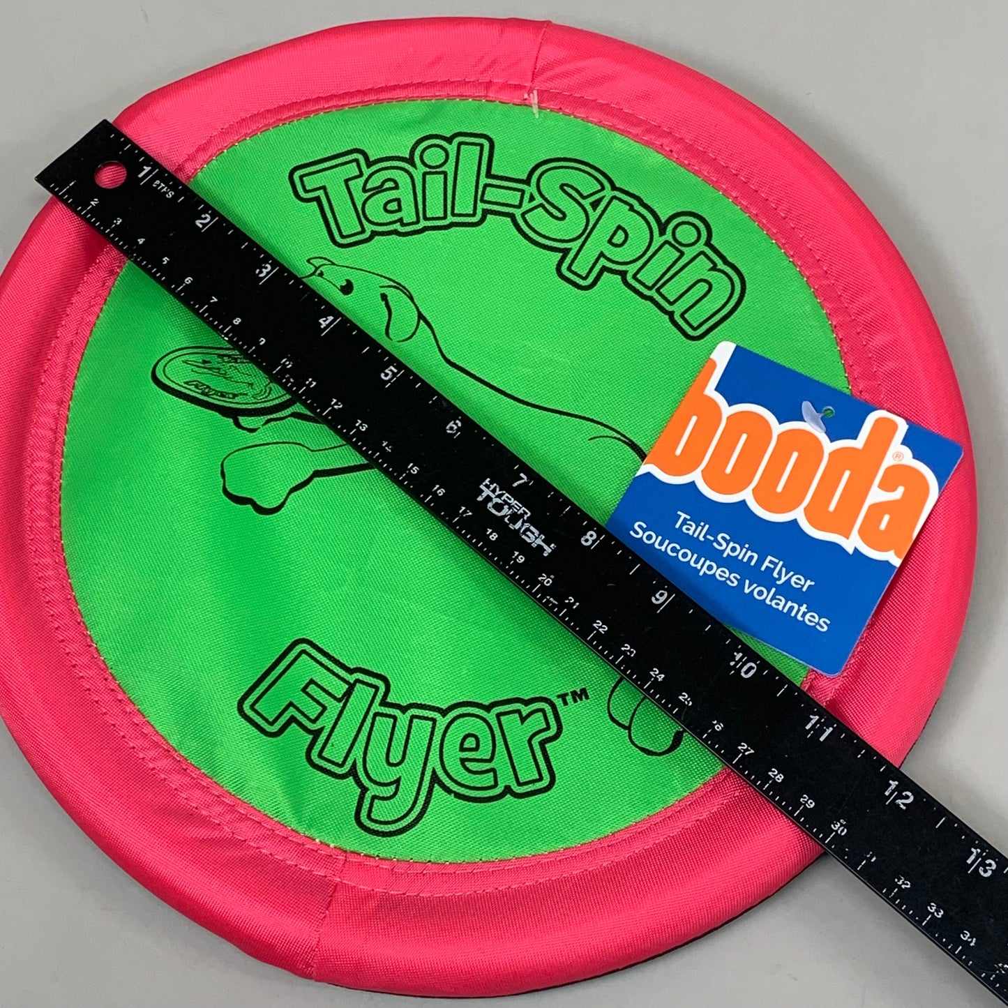 ZA@ BOODA Flexible & Durable Tail Spin Flyer Big Daddy 12" Pink/Green 07012 A