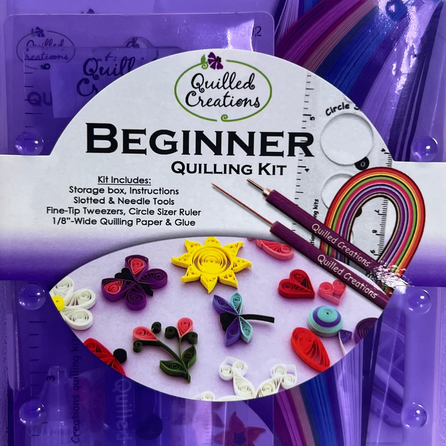 BEGINNER Quilling Beginner Kit 9" x 5" x 2" Box Size, 465351